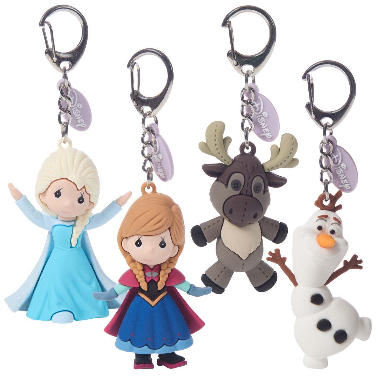 Disney Frozen Set of 4 Backpack Clips – Elsa, Anna, Sven & Olaf - Image