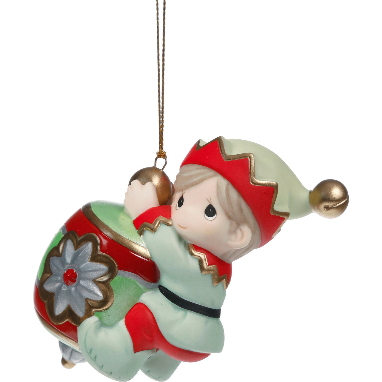 Precious Moments 241028 Deck The Halls Porcelain Ornament