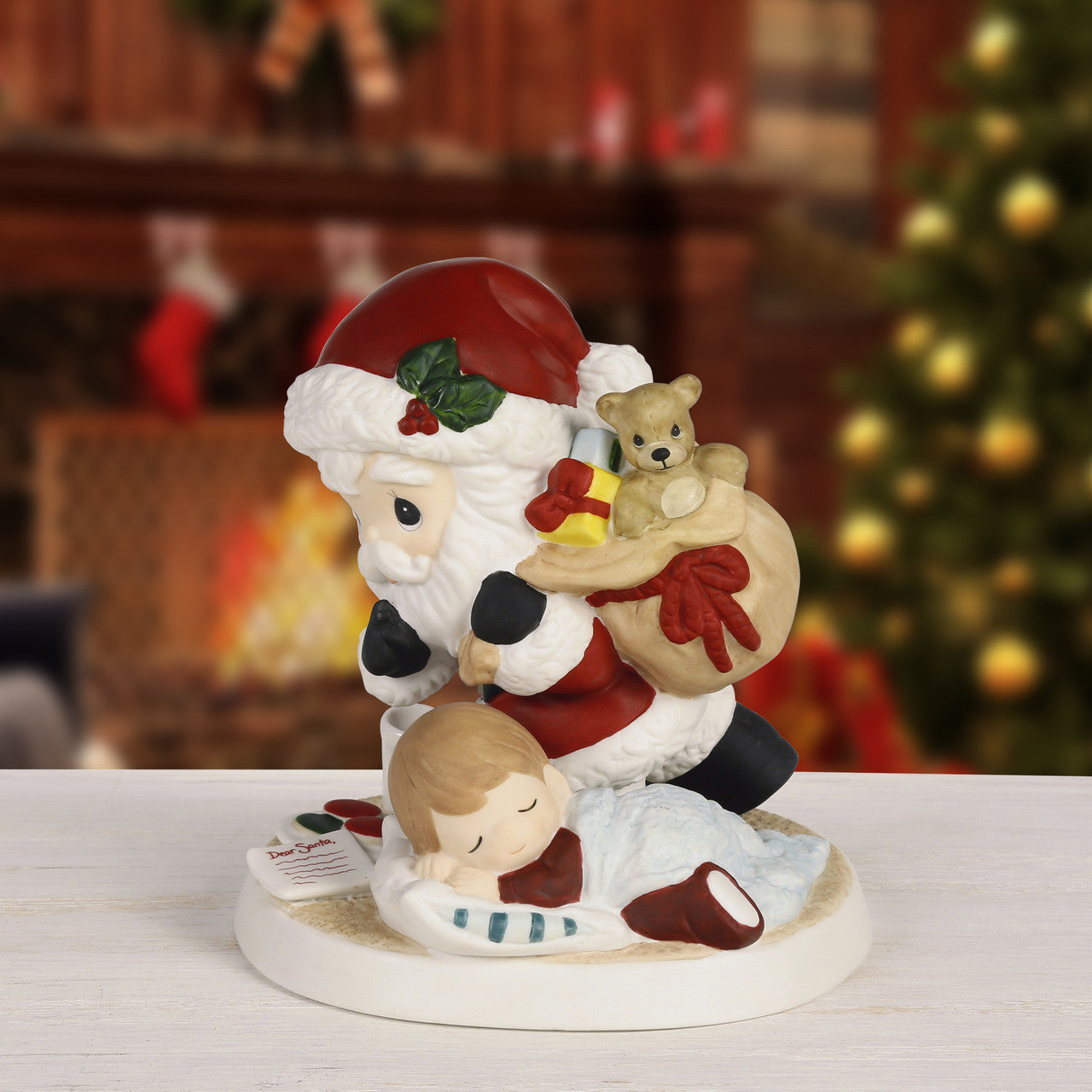Precious Moments 241035 Dear Santa Bisque Porcelain Figurine