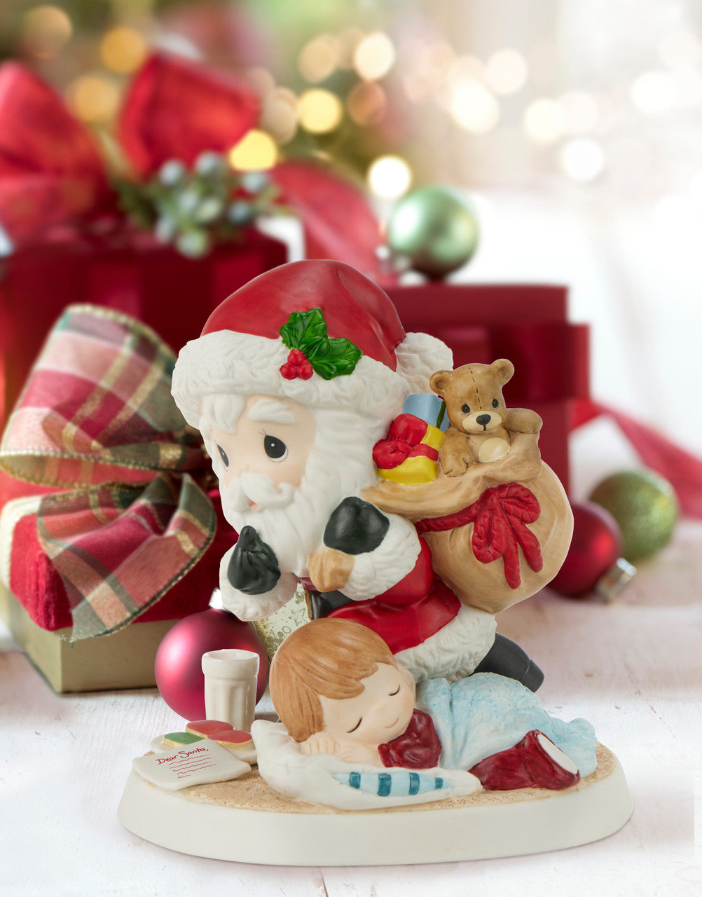 Precious Moments 241035 Dear Santa Bisque Porcelain Figurine
