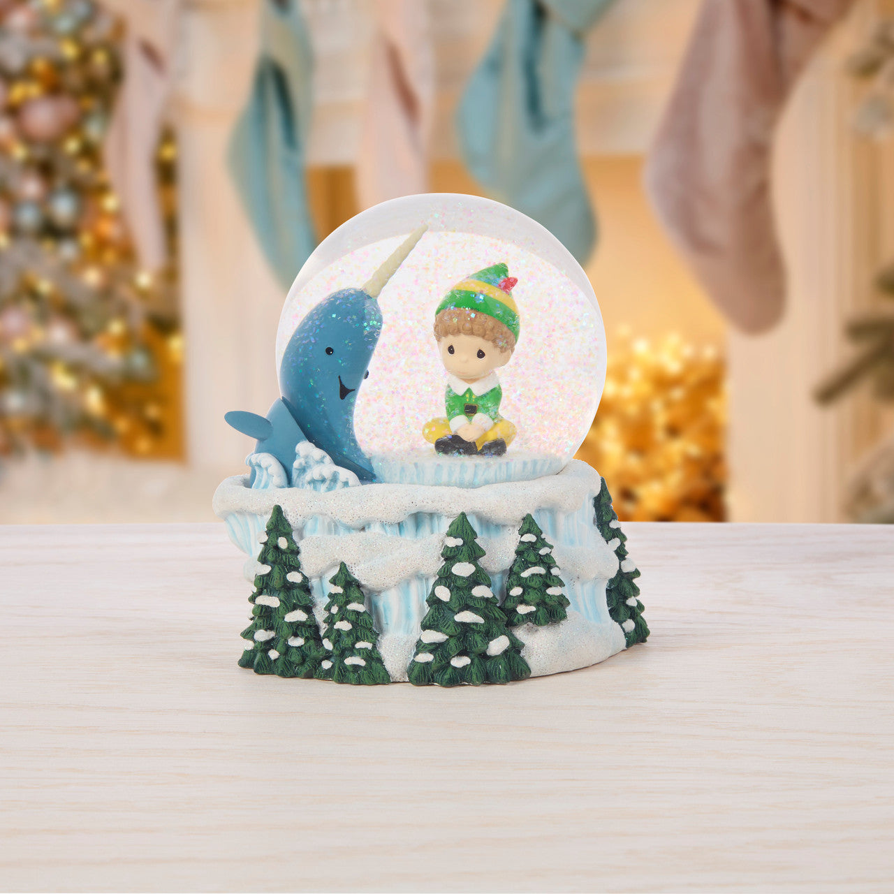 Let The Christmas Spirit Guide You Elf Musical Snow Globe - Image