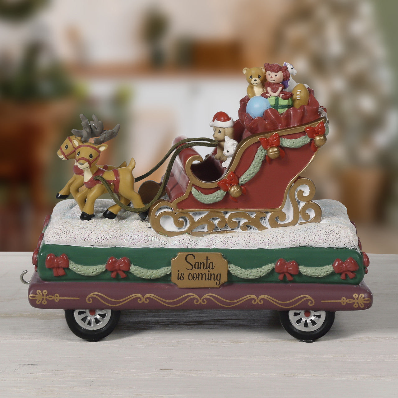 Precious Moments 241416 Santa Is Coming Resin Figurine