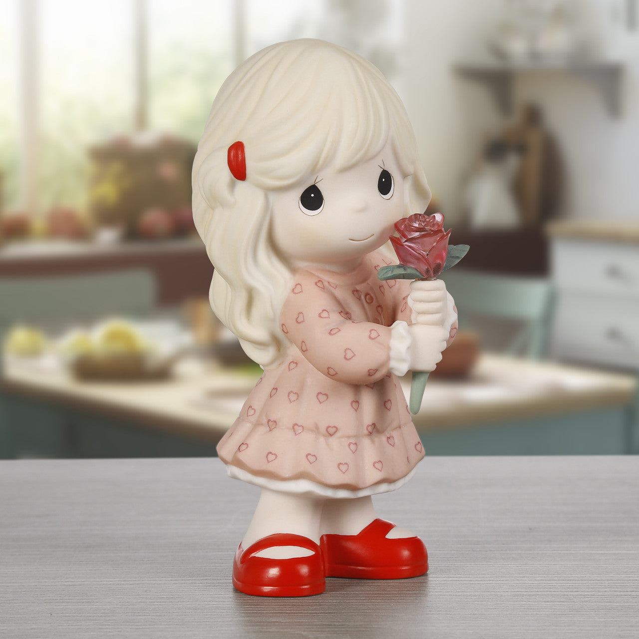 Precious Moments 242002 I'll Always Pick You Girl Bisque Porcelain