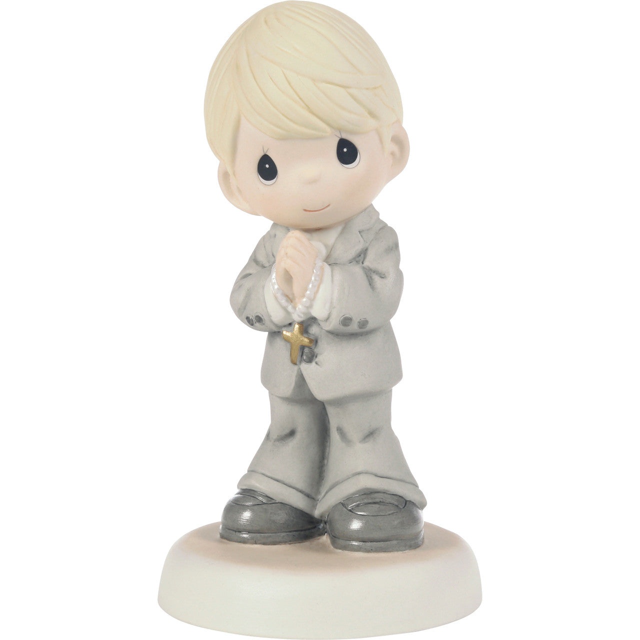 My First Communion Blond Hair Boy Figurine - Image