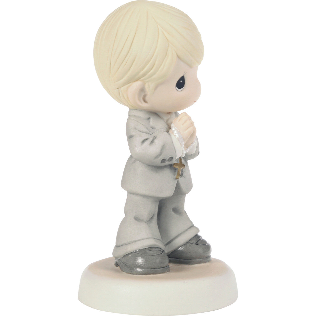 My First Communion Blond Hair Boy Figurine - Image