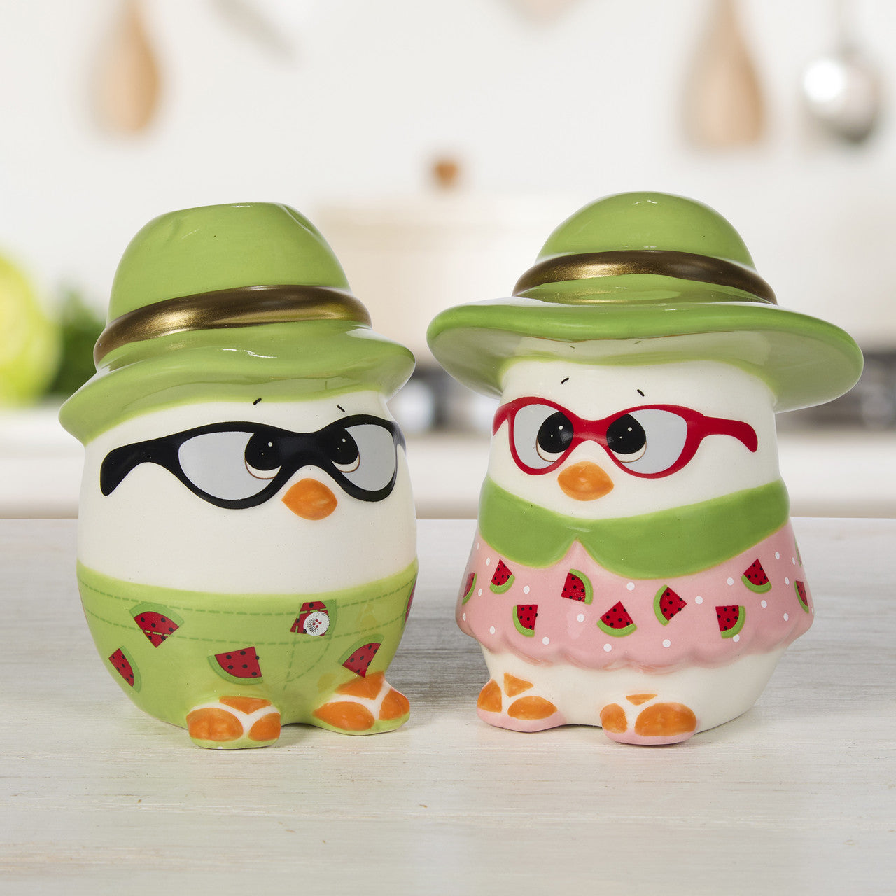Precious Moments 242415 Angeled Eggs Summer Fun Ceramic Salt and