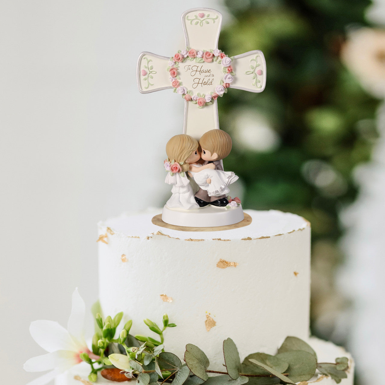 Precious Moments To Have And To Hold Resin Wedding Cross