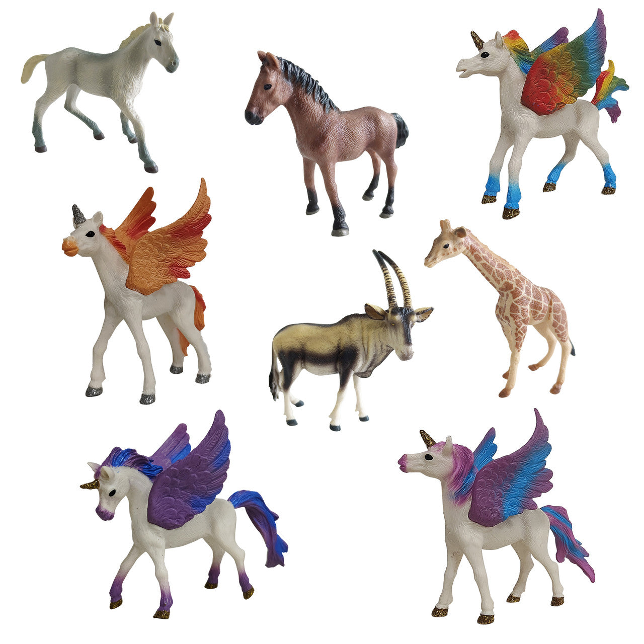 Animal Quest Hoofed Animals & Mythical Foals 8-Piece Set - Image