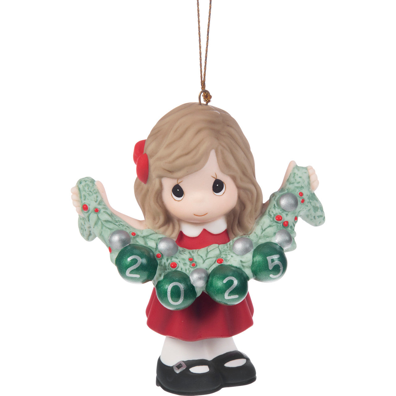 Precious Moments 251002 Deck The Halls 2025 Dated Girl Bisque