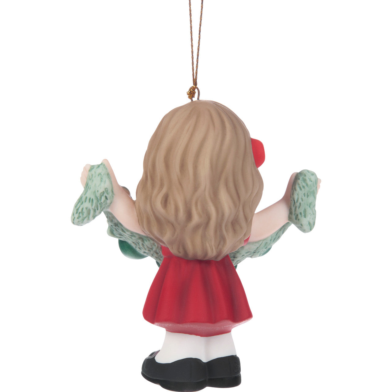 Deck The Halls 2025 Dated Girl Ornament - Image