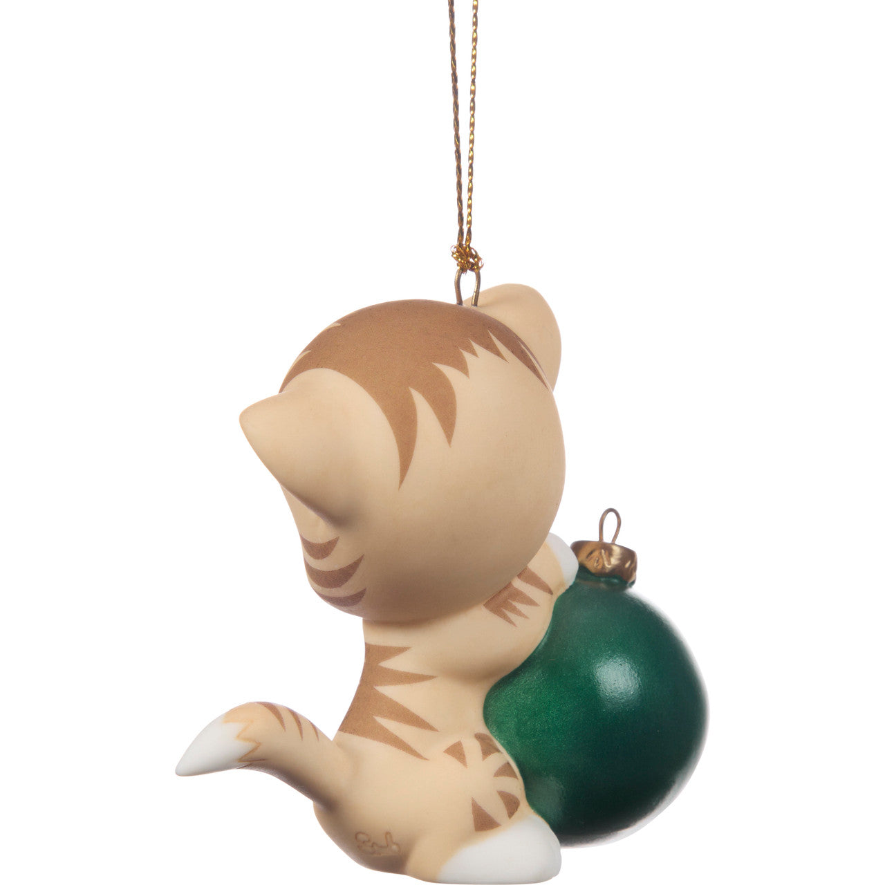 【チョコメルさま】cat ornament ୨୧ しろ猫さん オーナメント d Precious Moments 251007 Purr-fectly Festive 2025 Dated Cat Bisque