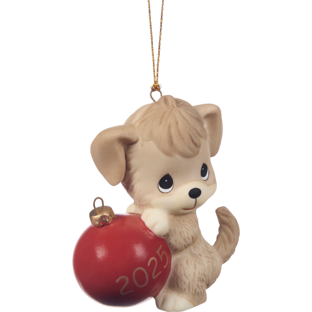 Precious Moments 251008 Howl-iday Cheer 2025 Dated Dog Bisque