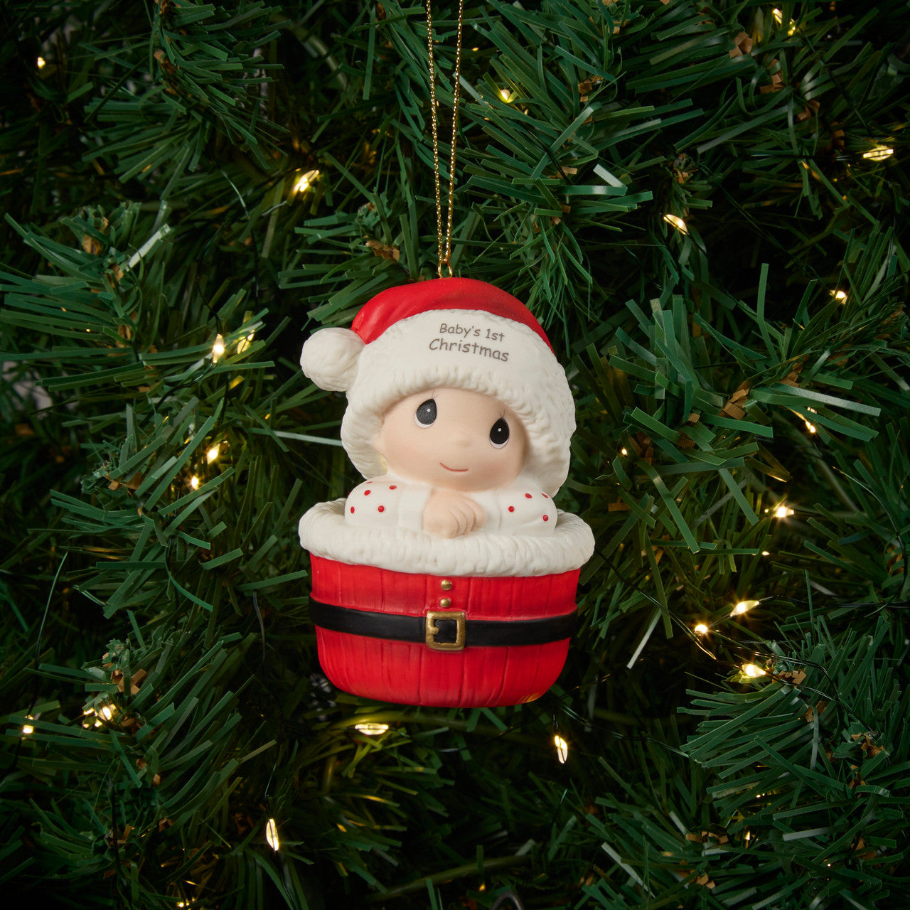 Precious Moments 251029 Baby's First Christmas Bisque Porcelain