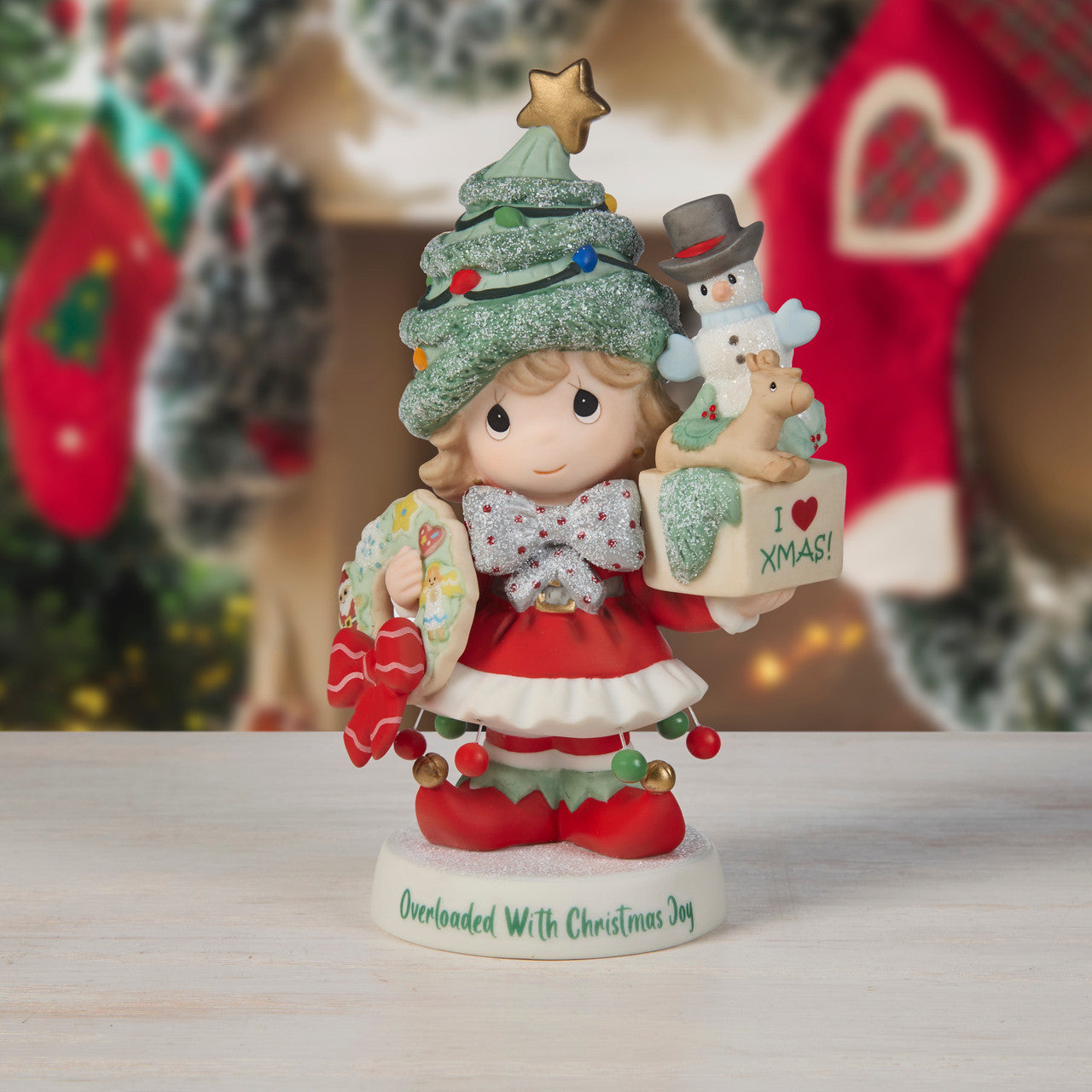 Precious Moments 251030 Overloaded With Christmas Joy Bisque