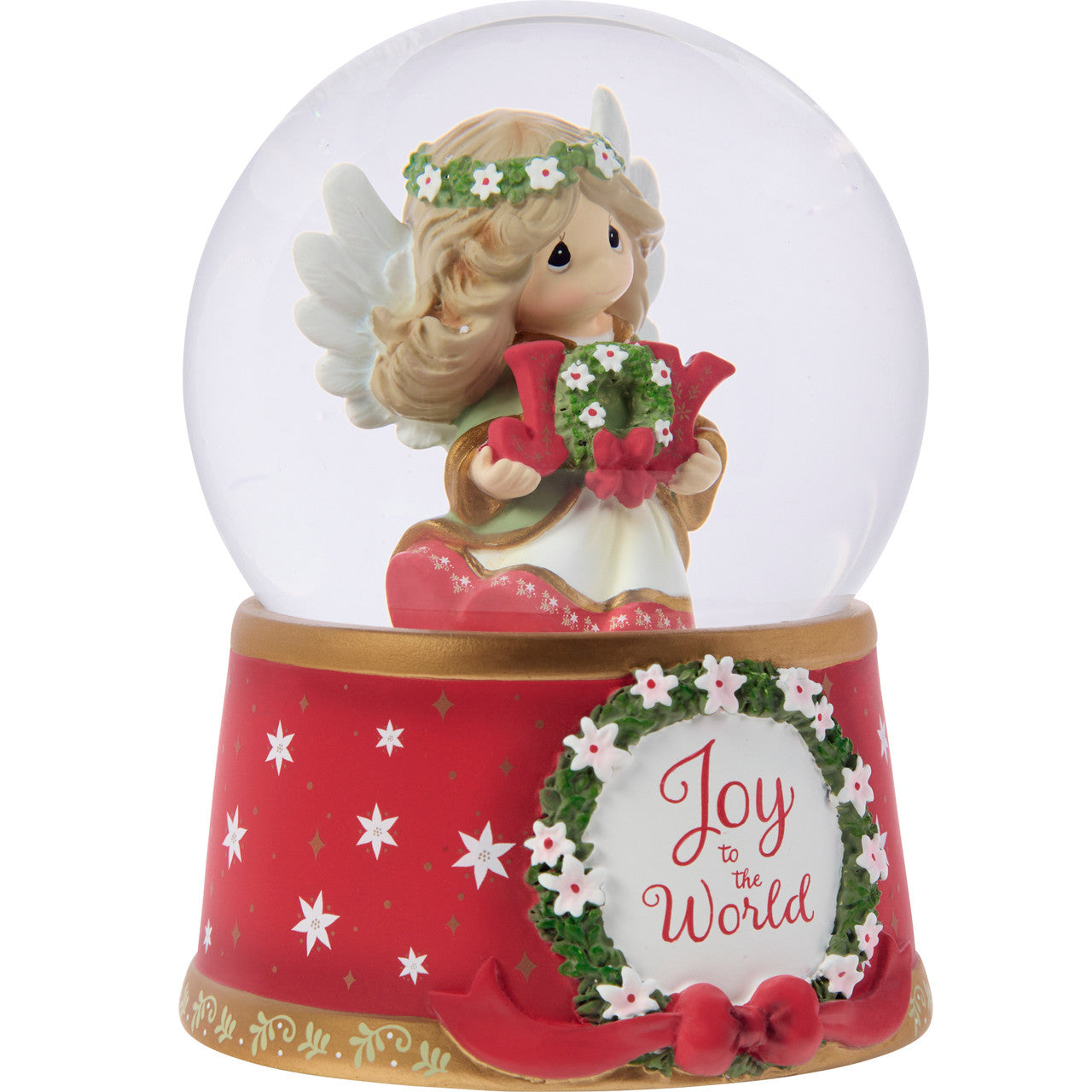 Joy To The World Annual Angel Snow Globe - Image
