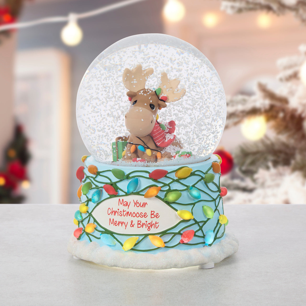 May Your Christmoose Be Merry And Bright Snow Globe - Image