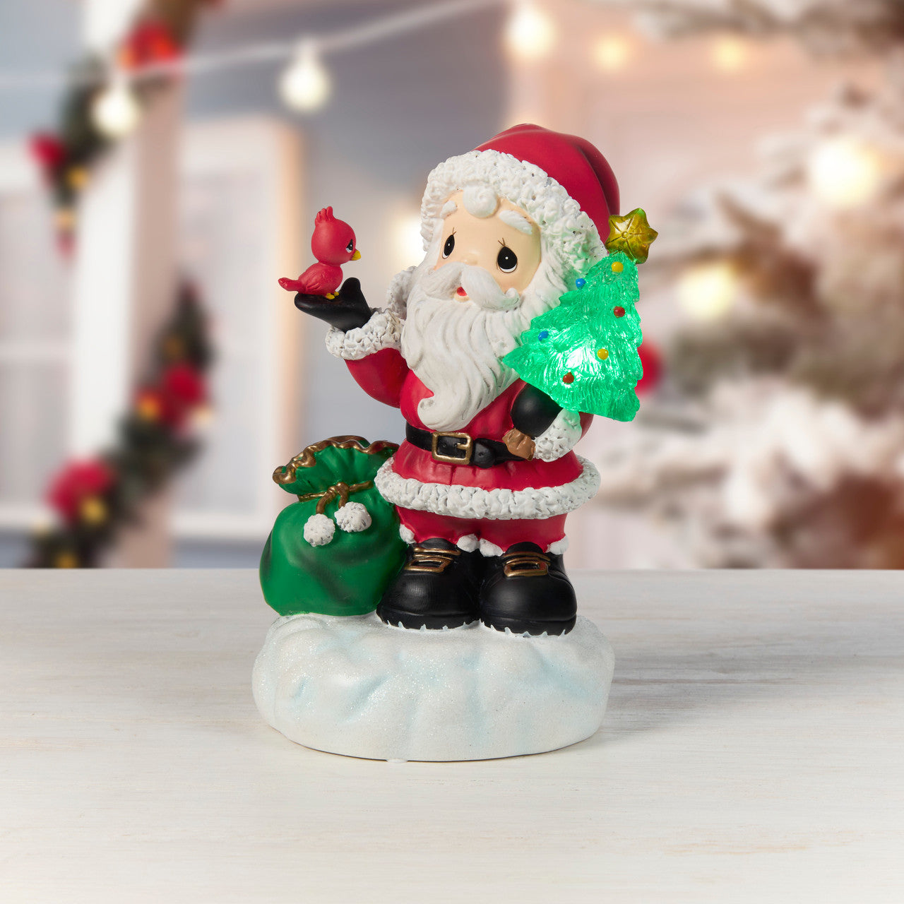 Precious Moments 251401 Here Comes Santa Claus Resin Musical