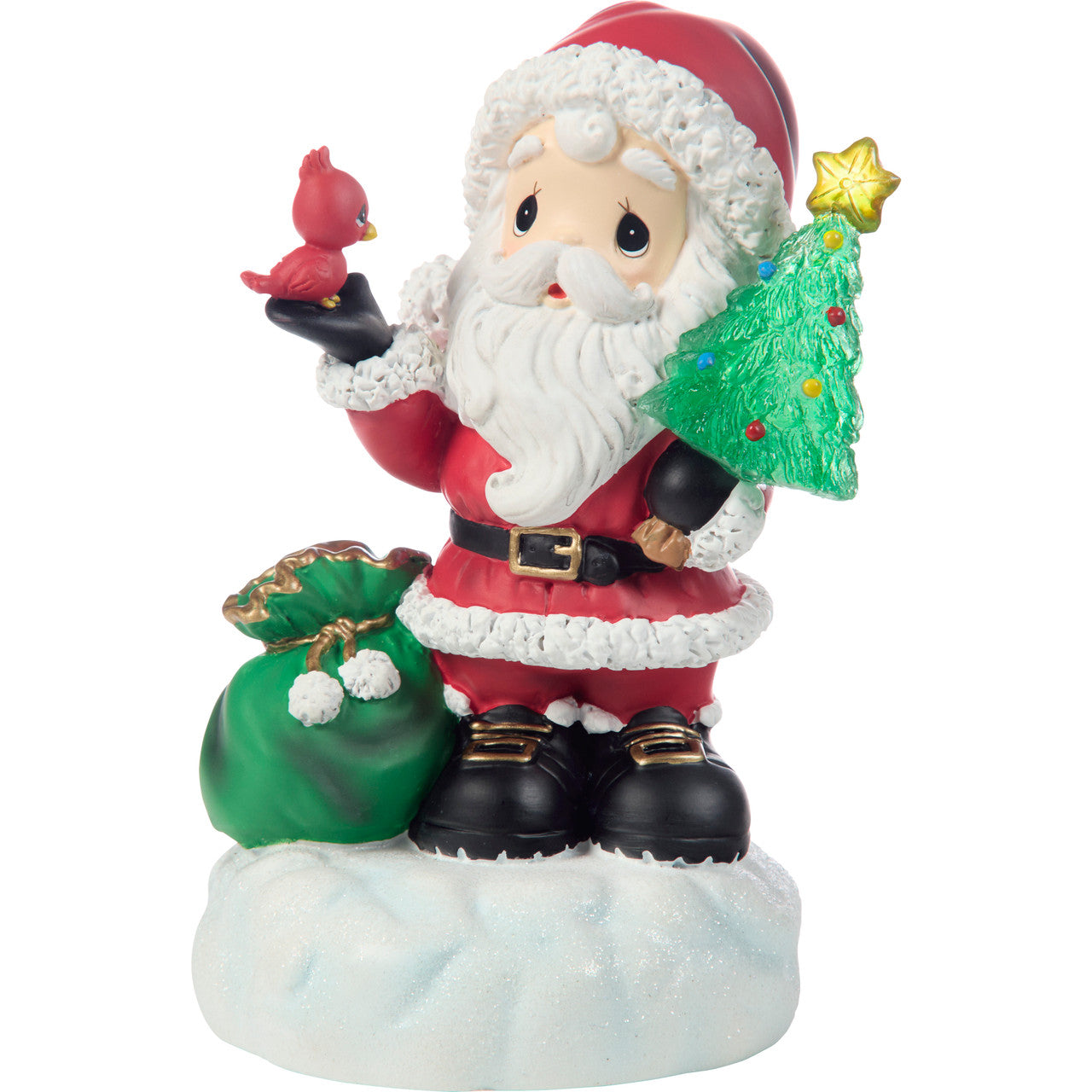 Precious Moments　置物　Christmas サンタさん Precious Moments 251401 Here Comes Santa Claus Resin Musical
