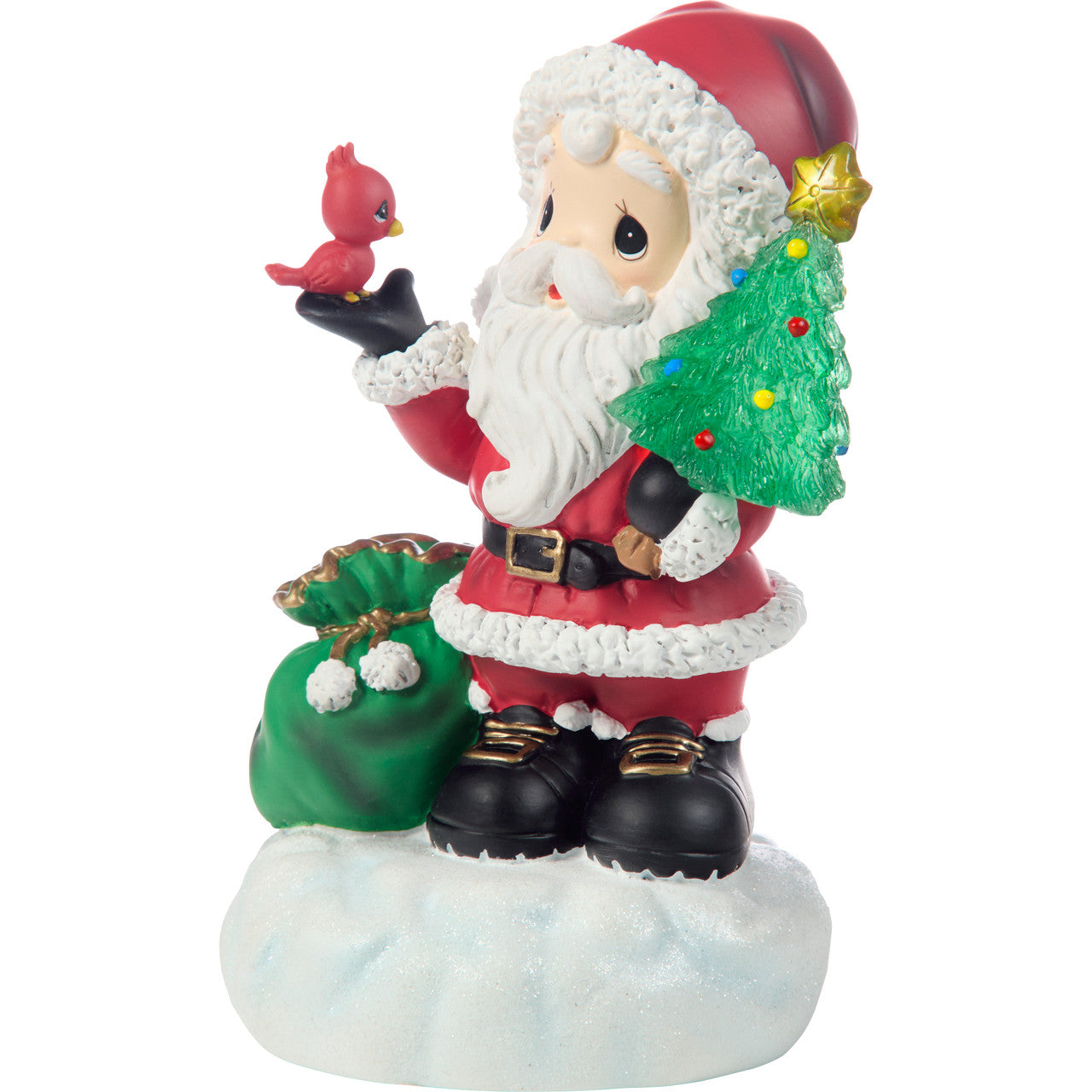 Precious Moments　置物　Christmas サンタさん Precious Moments 251401 Here Comes Santa Claus Resin Musical