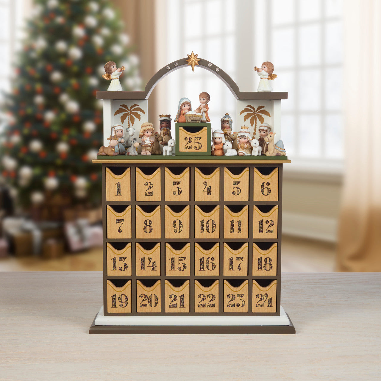 Precious Moments 251438 Countdown To Christmas Wood/Resin Advent