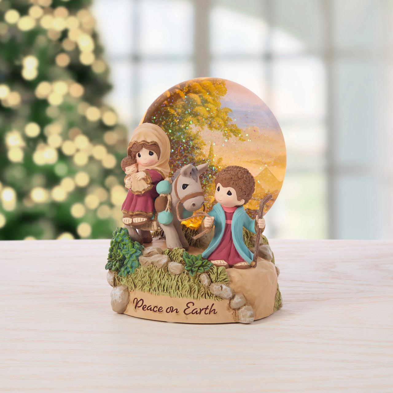 Precious Moments 251444 Peace On Earth Resin Musical