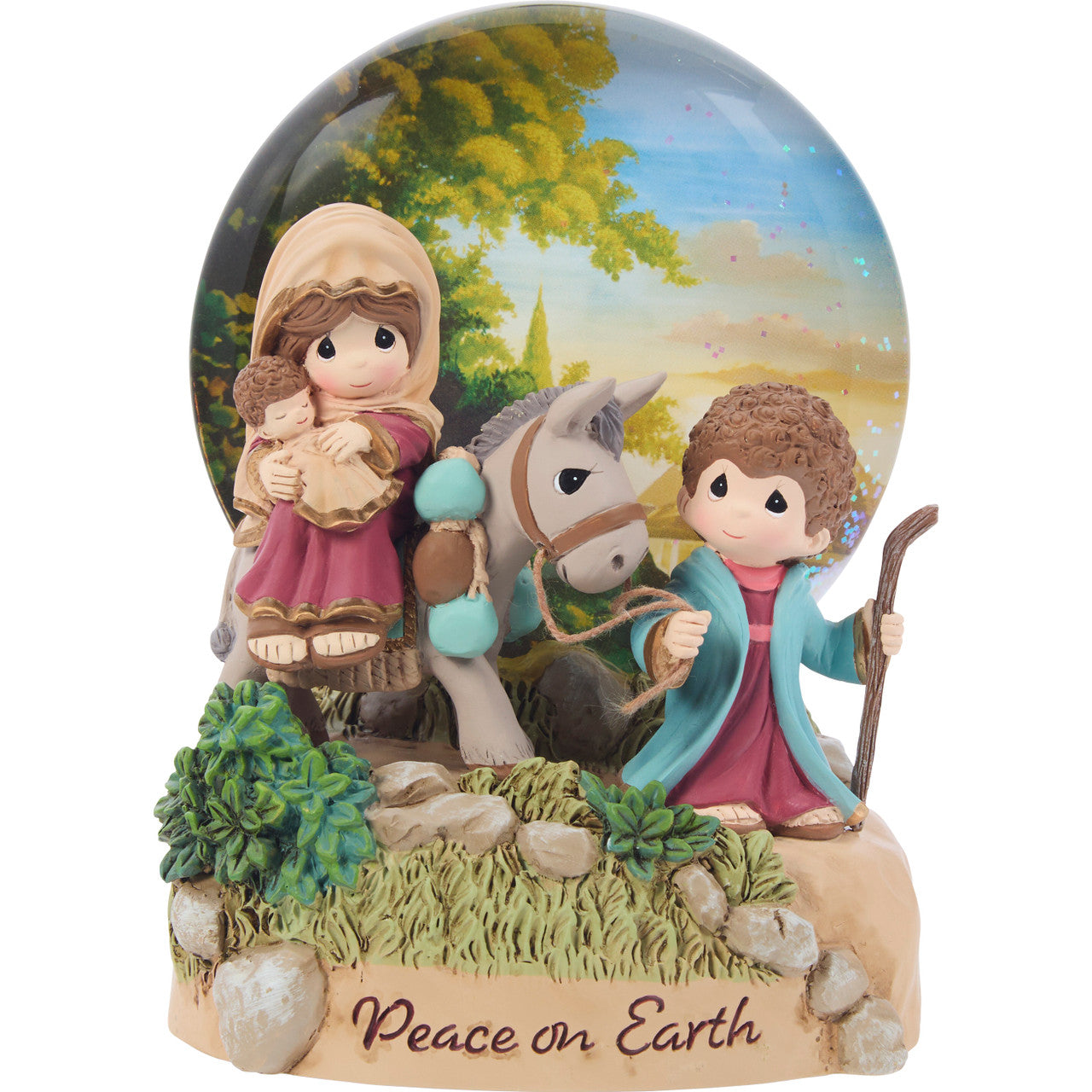 Precious Moments 251444 Peace On Earth Resin Musical