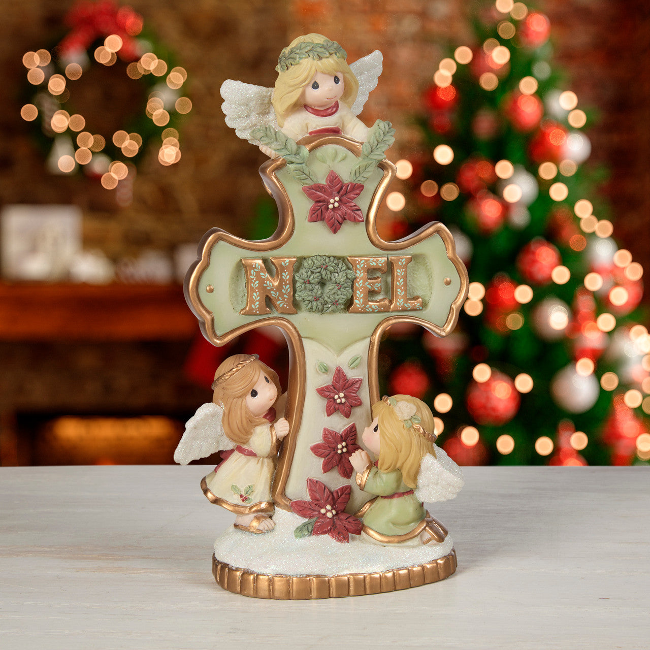 Precious Moments 251446 Joyeux Noel Resin Cross
