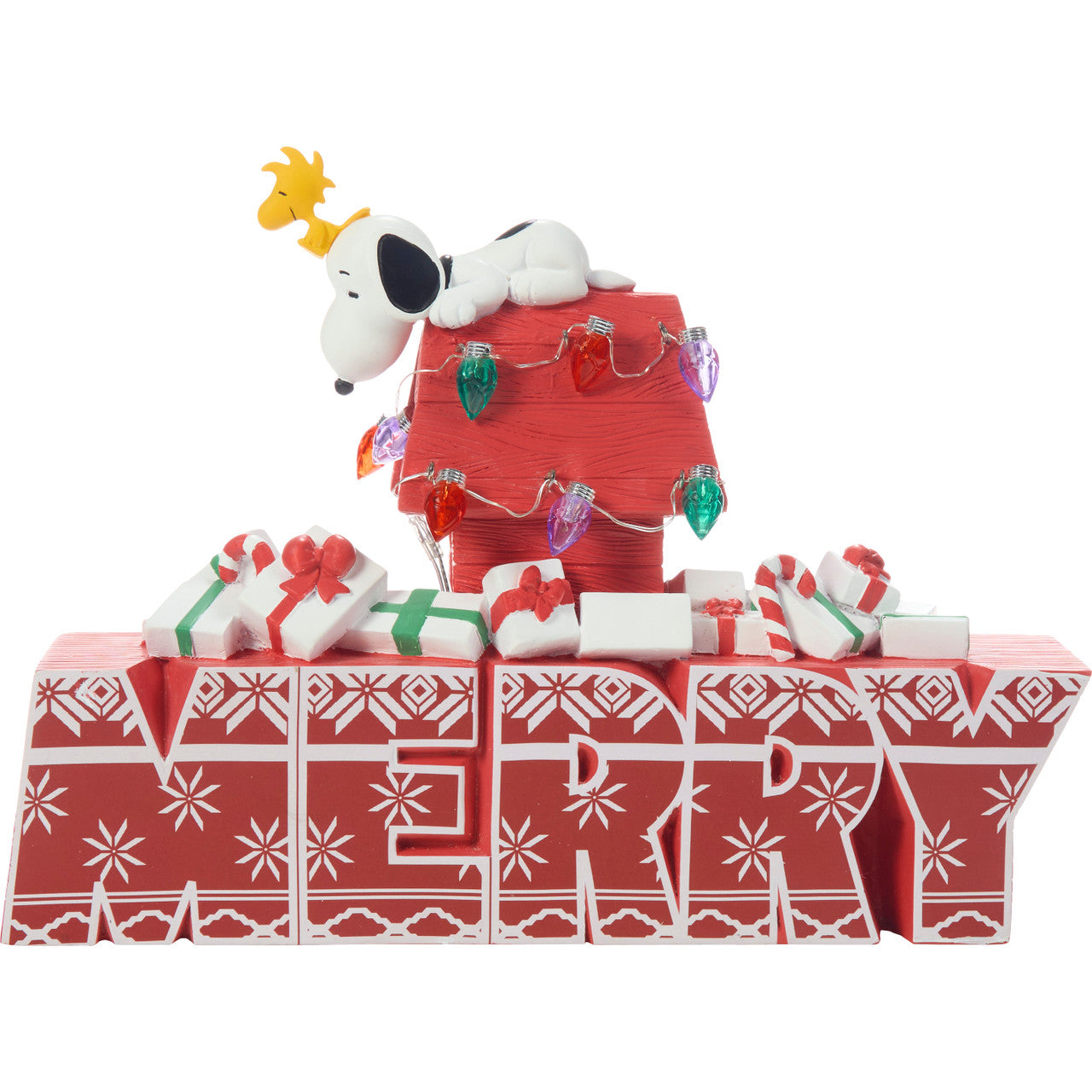 Wishing You A Very Merry & Cozy Christmas Lighted Figurine - Image