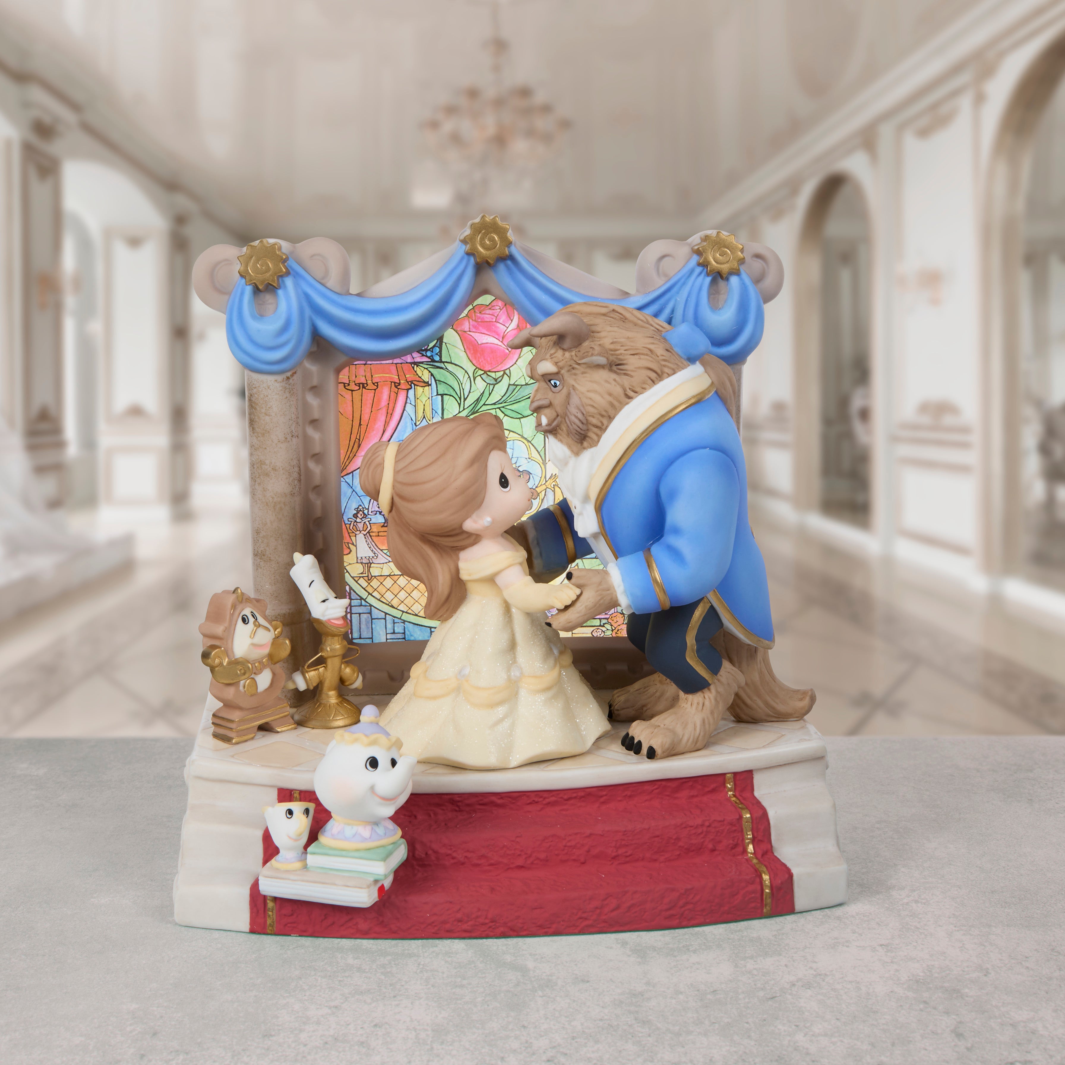Precious Moments Disney フィギュア Life Is A Beautiful Dance With You Disney Beauty And The Beast Limited