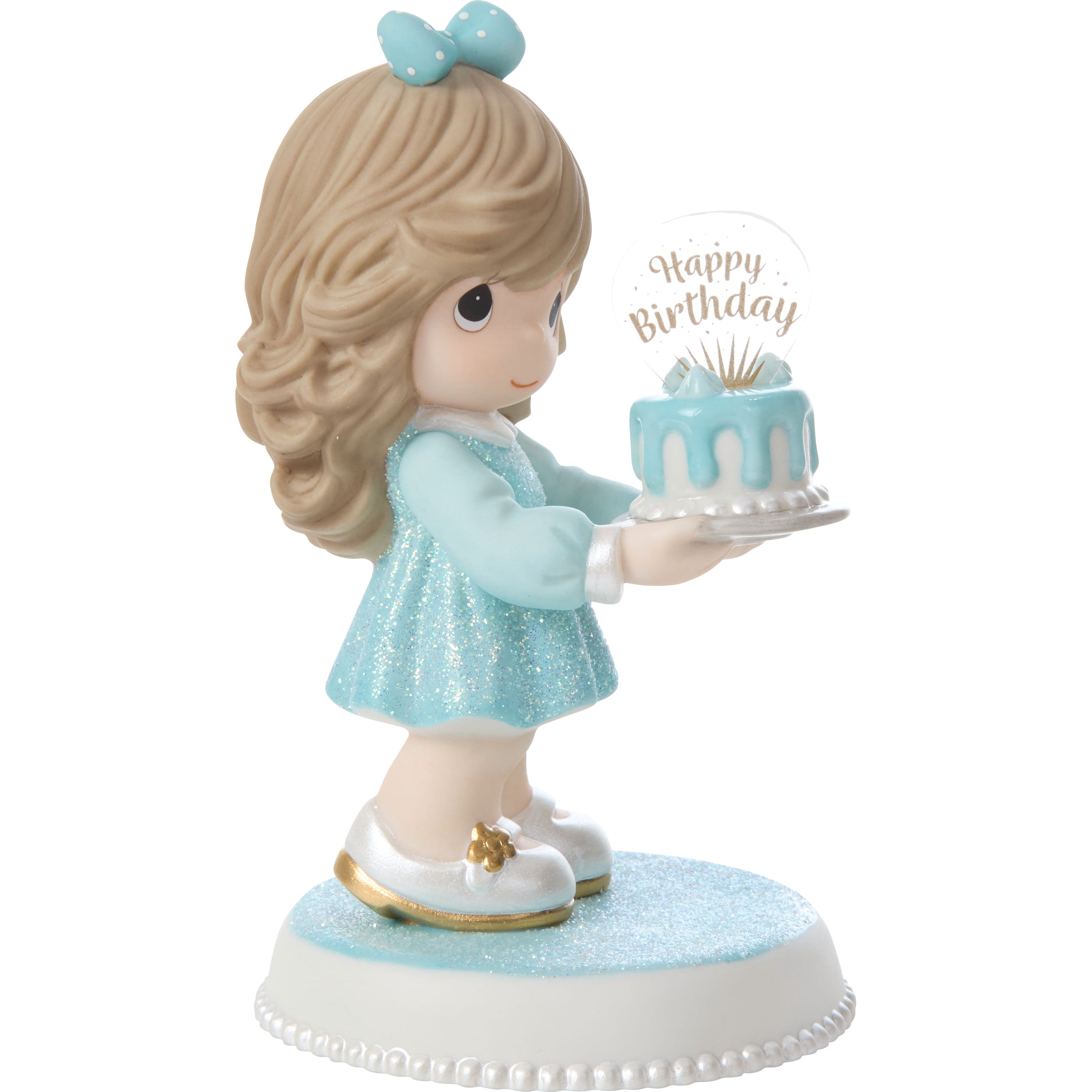 You’re As Sweet As Can Be Brunette Birthday Figurine - Alternate View 1