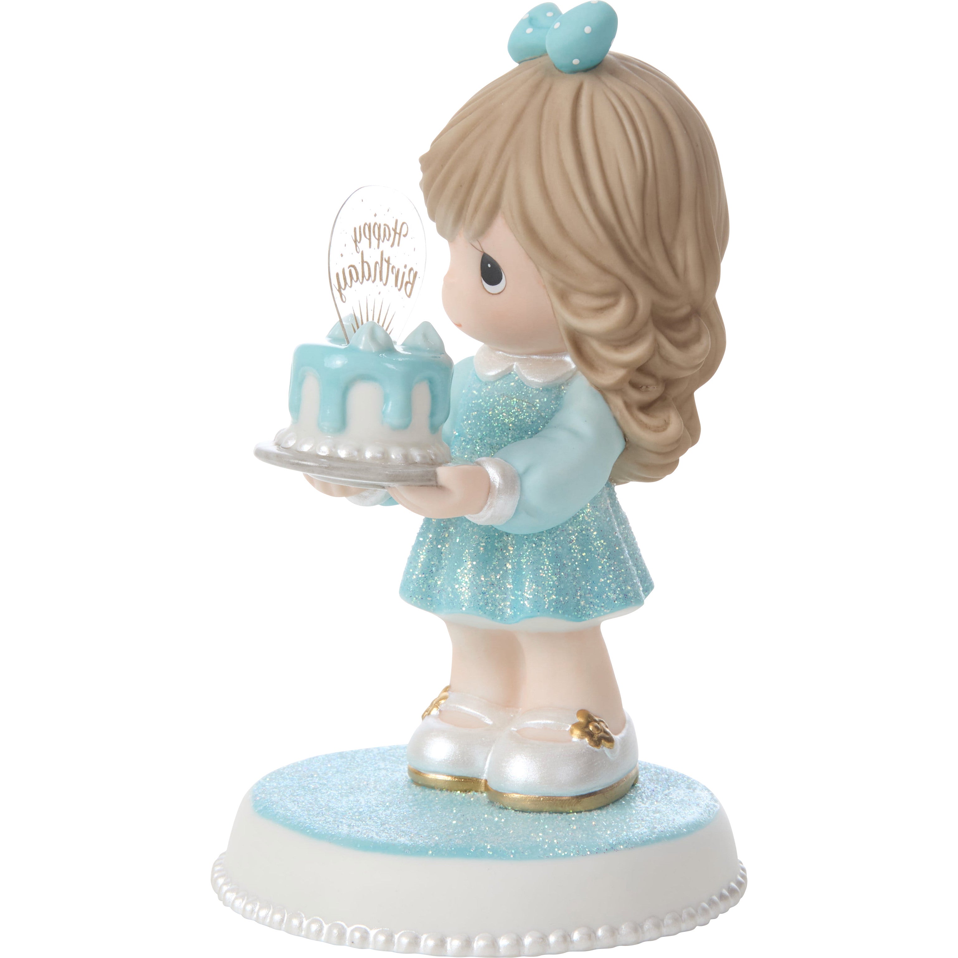 You’re As Sweet As Can Be Brunette Birthday Figurine - Alternate View 2