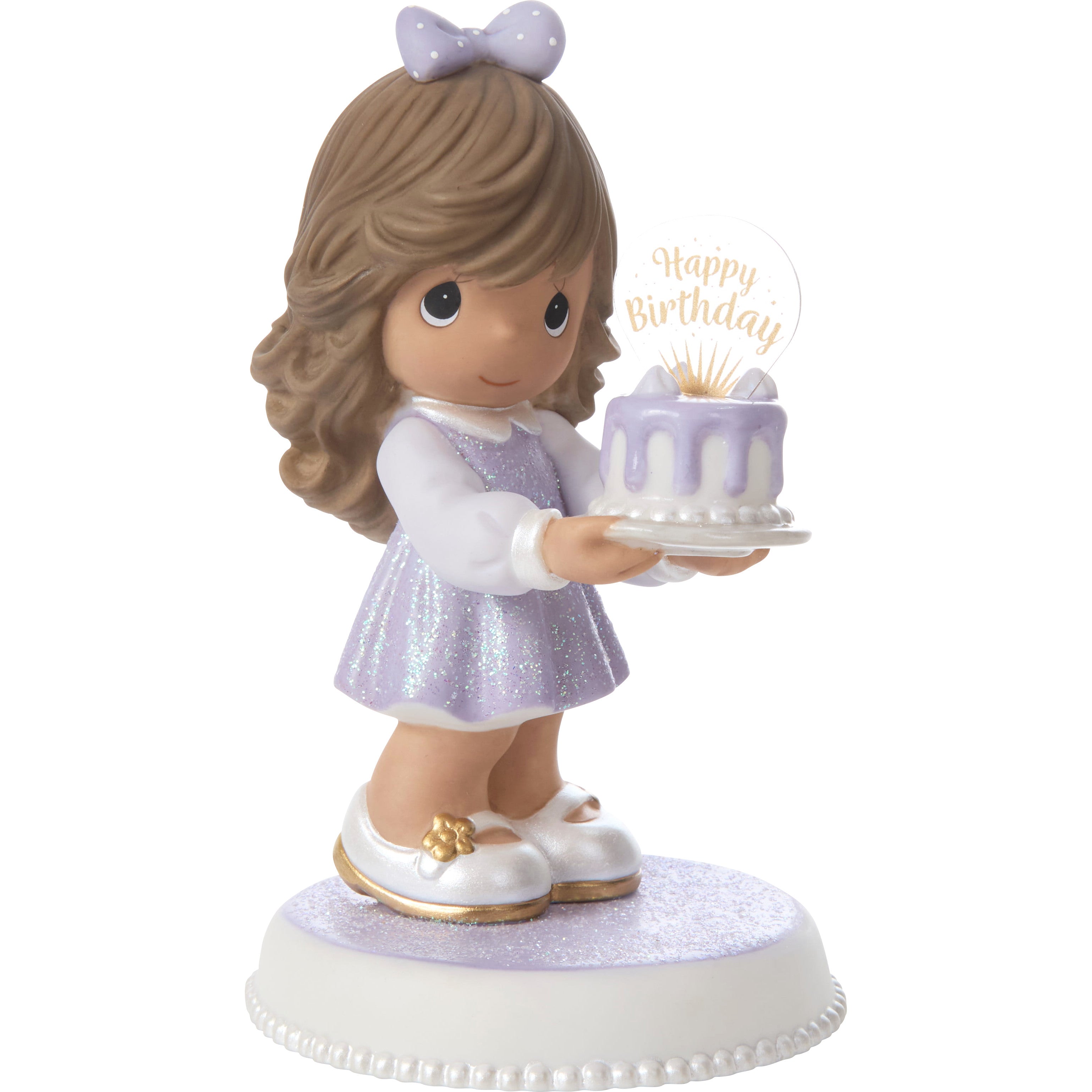 You’re As Sweet As Can Be Brunette/Medium Skin Tone Birthday Figurine