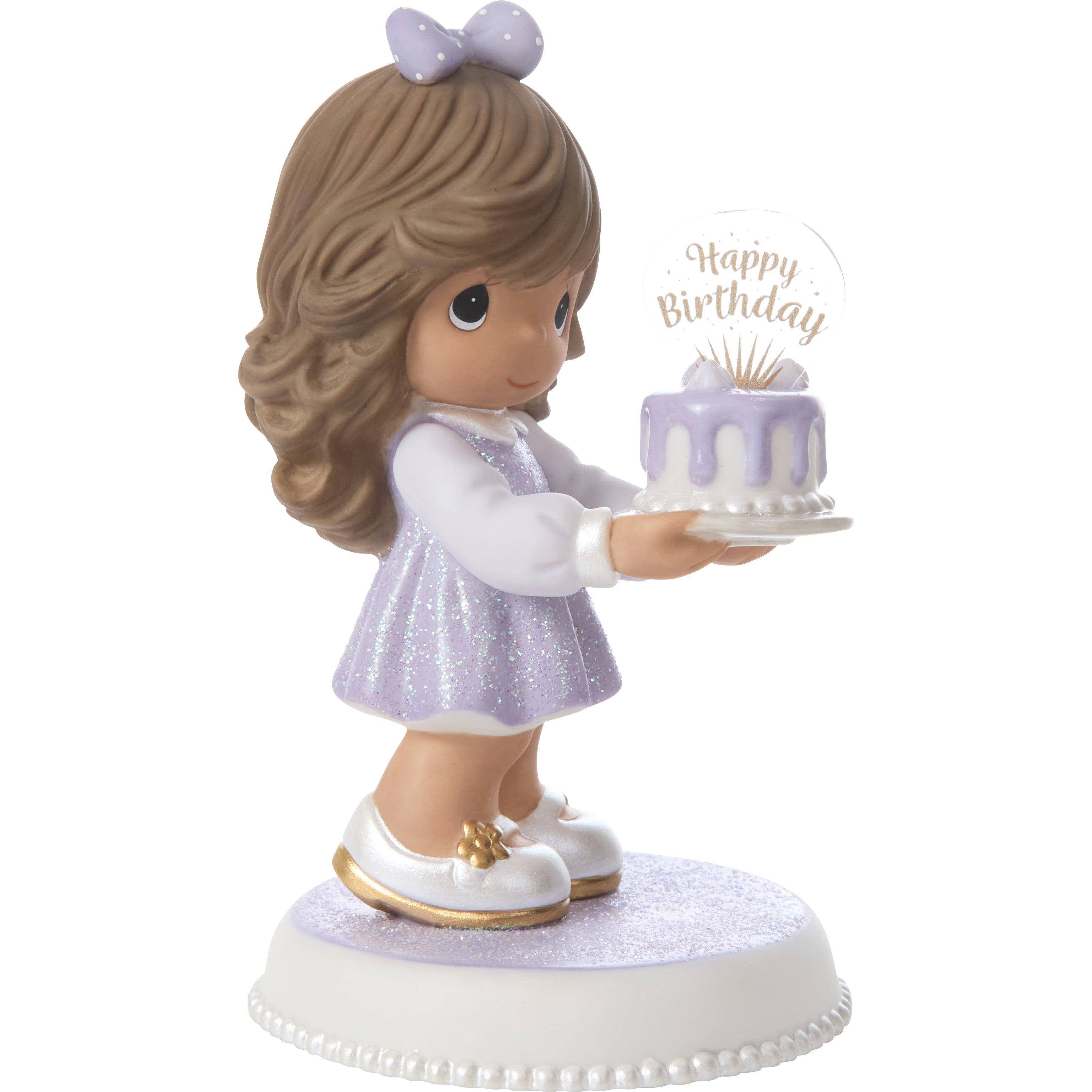 You’re As Sweet As Can Be Brunette/Medium Skin Tone Birthday Figurine - Alternate View 1