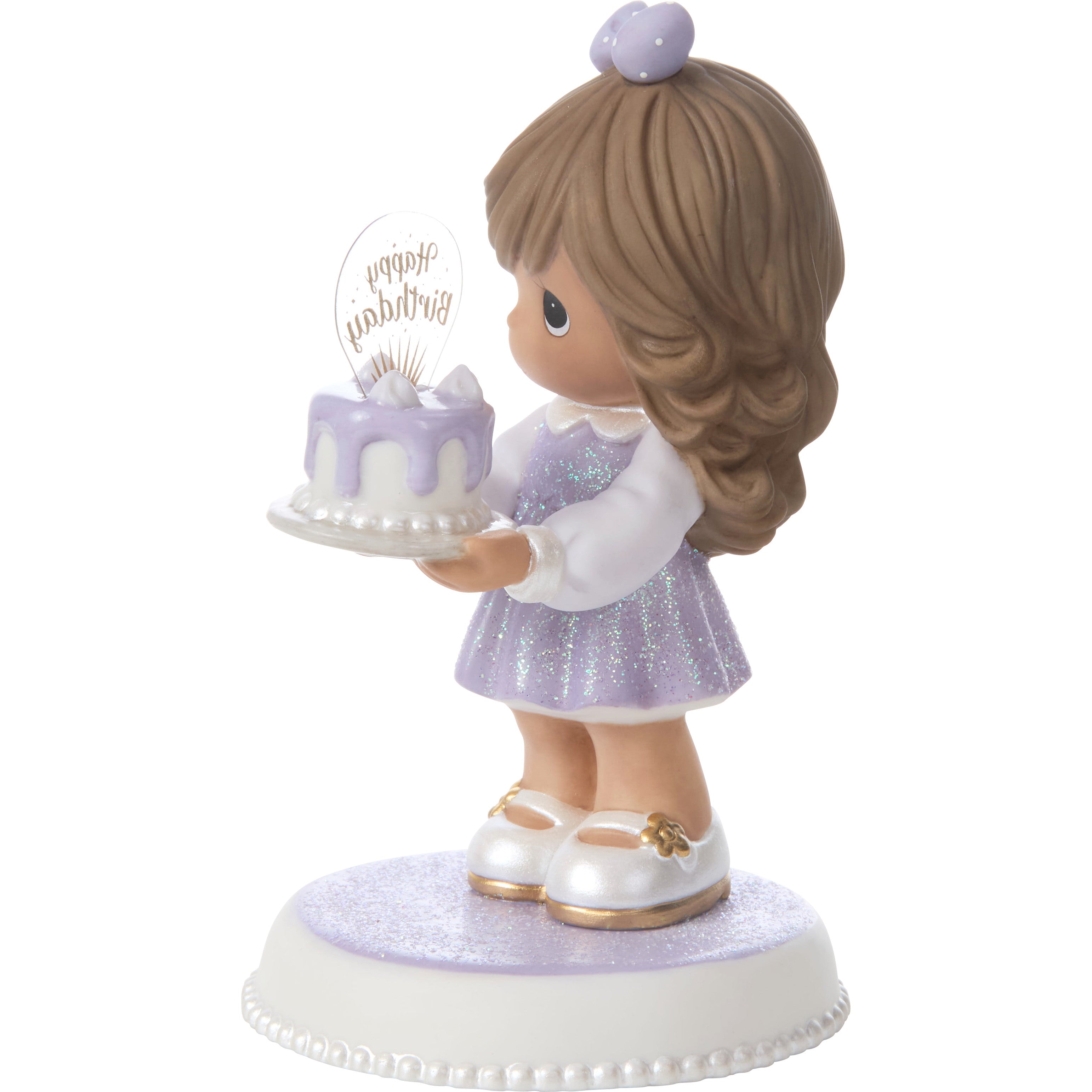 You’re As Sweet As Can Be Brunette/Medium Skin Tone Birthday Figurine - Alternate View 2
