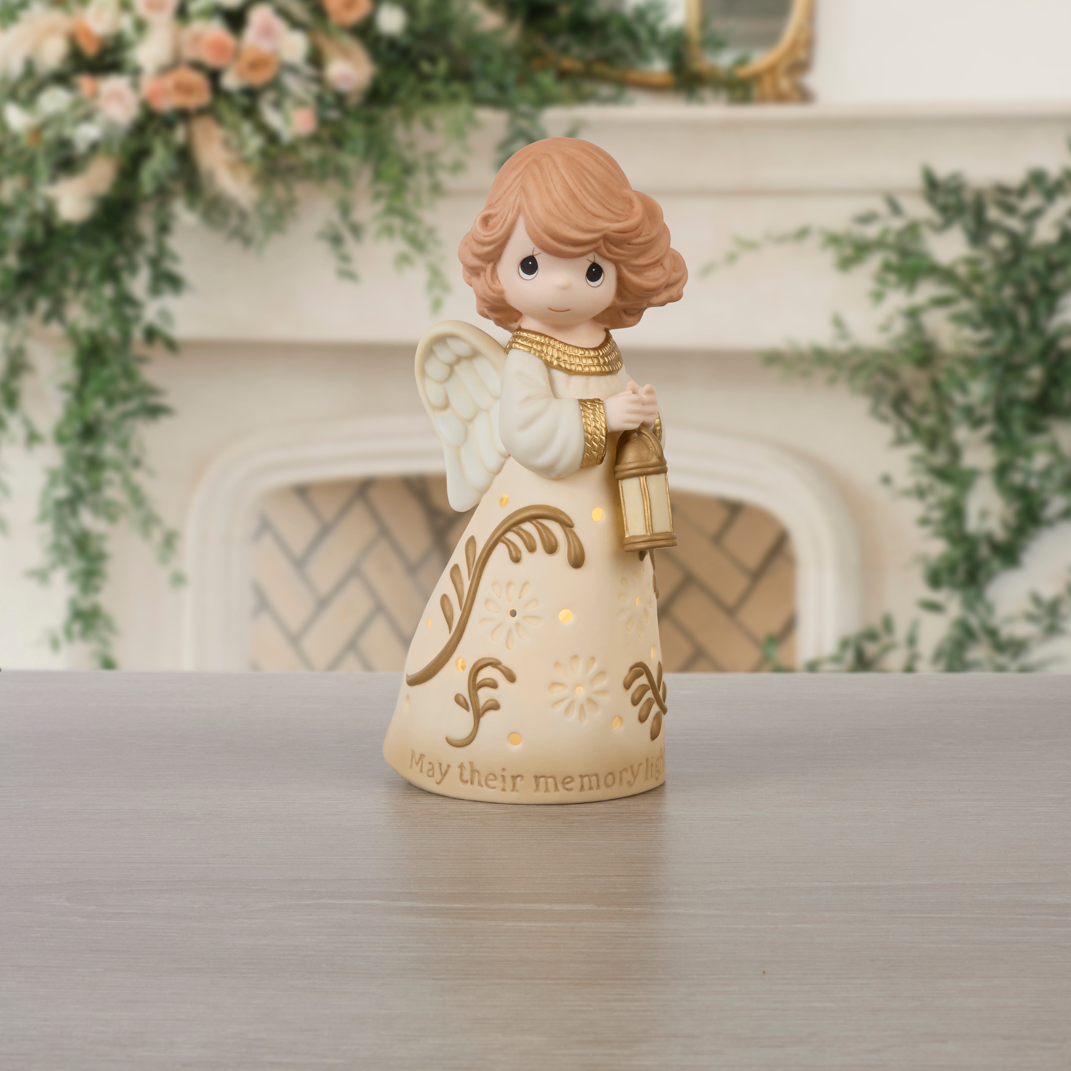 May Their Memory Light Your Path Memorial Angel Figurine - Lifestyle Image