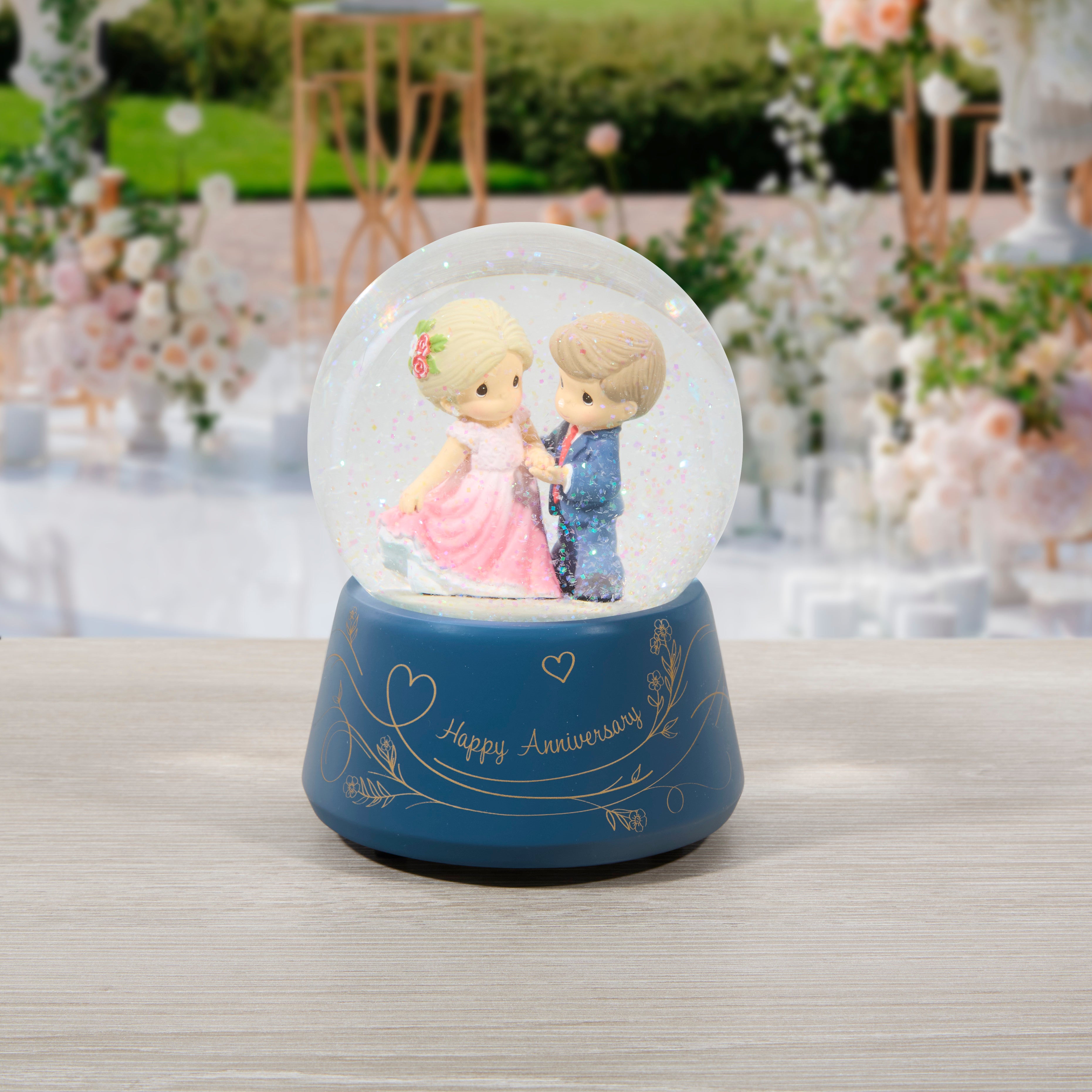 You Make Life Beautiful Anniversary Snow Globe - Lifestyle Image