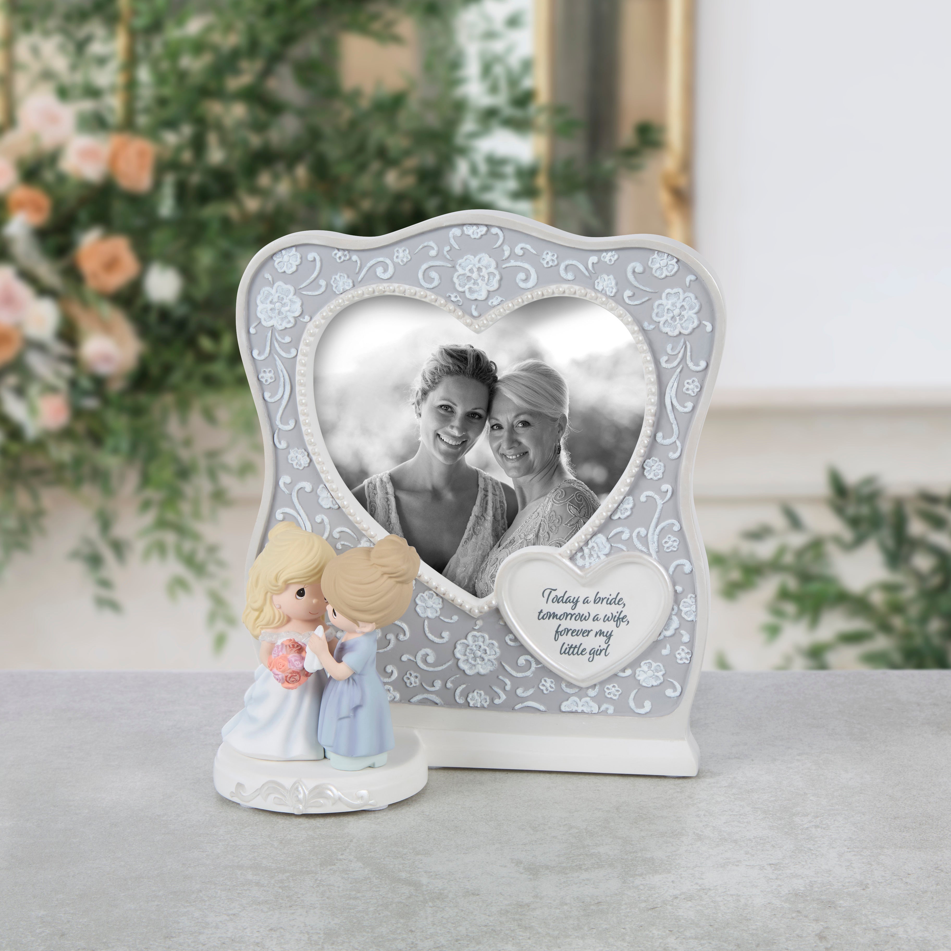 Today A Bride, Tomorrow A Wife, Forever My Little Girl Mom And Bride Photo Frame - Lifestyle Image