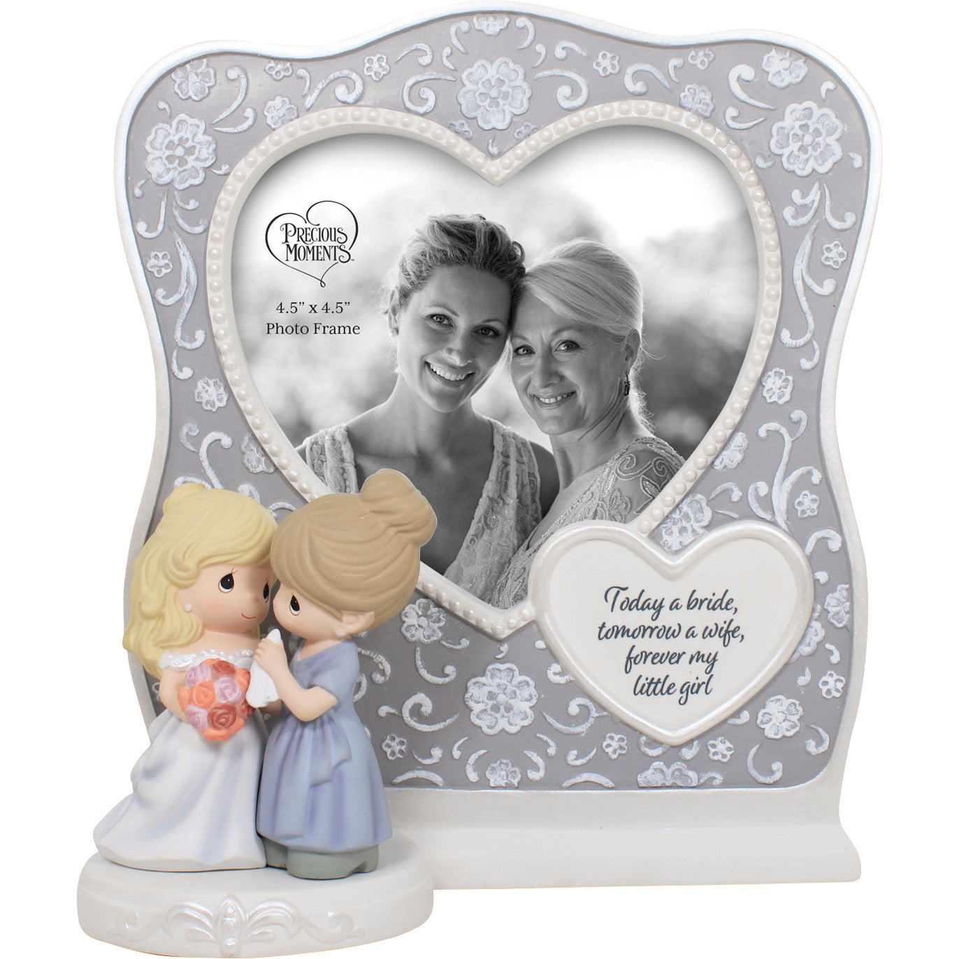 Today A Bride, Tomorrow A Wife, Forever My Little Girl Mom And Bride Photo Frame - Image