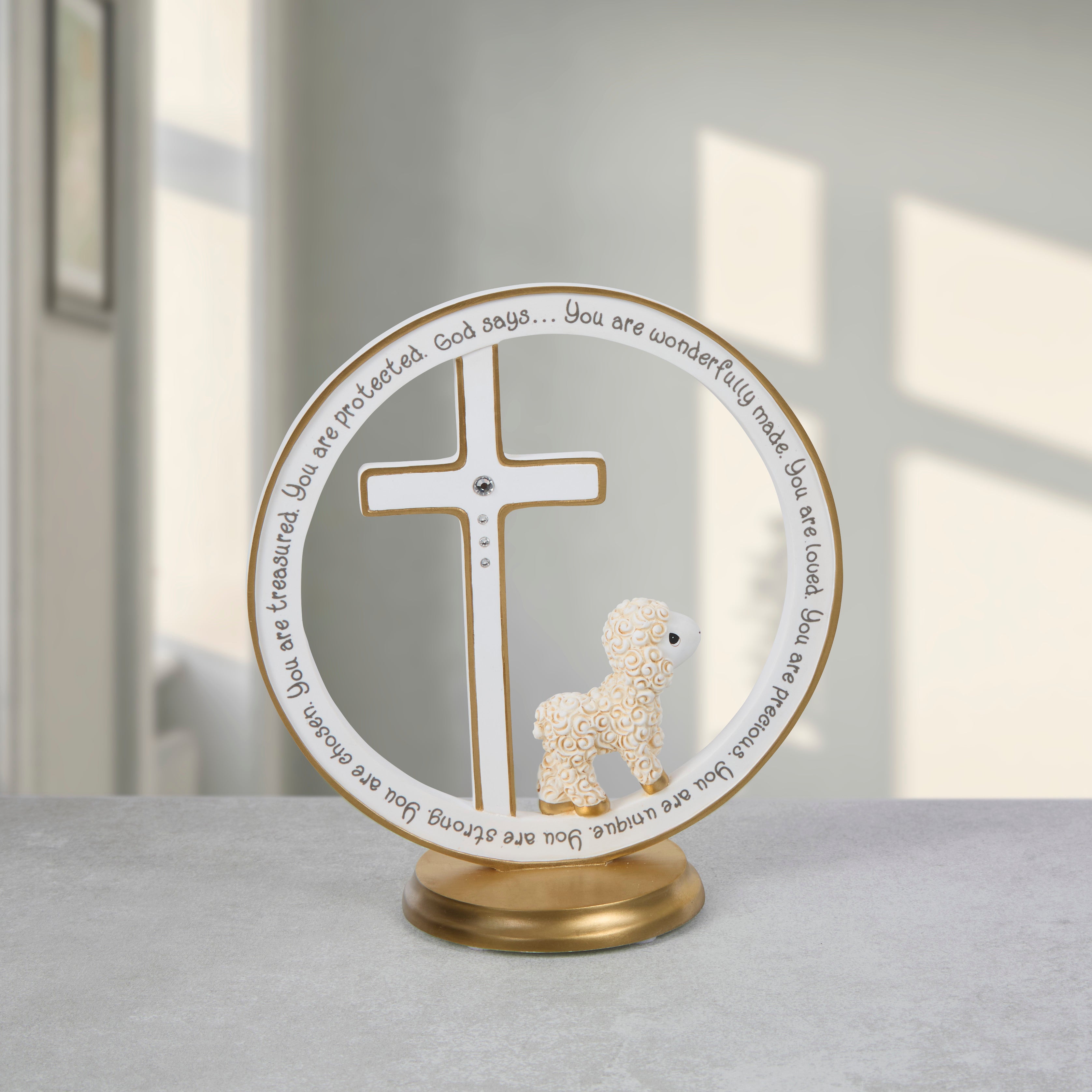 God Says You Are... Baptism Cross - Lifestyle Image