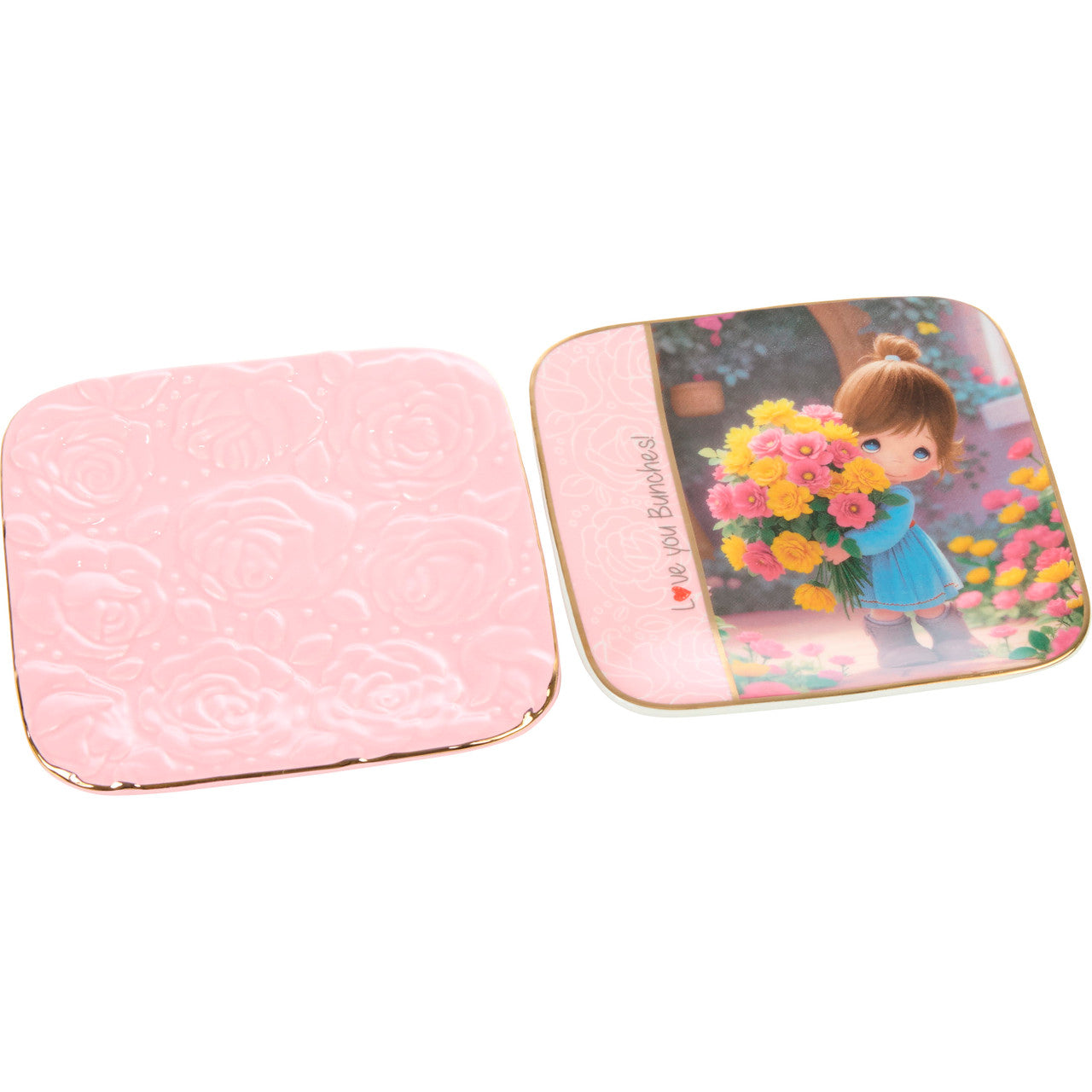 Love You Bunches! Trinket Trays, Girl, Set Of 2 - Image