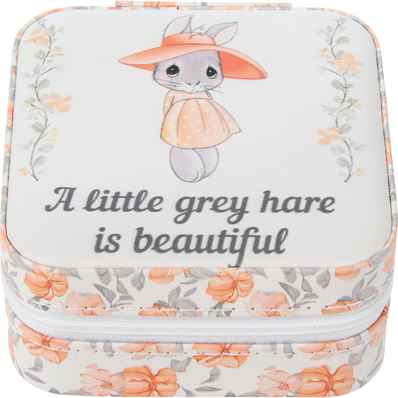 A Little Grey Hare Is Beautiful Travel Jewelry Box - Image
