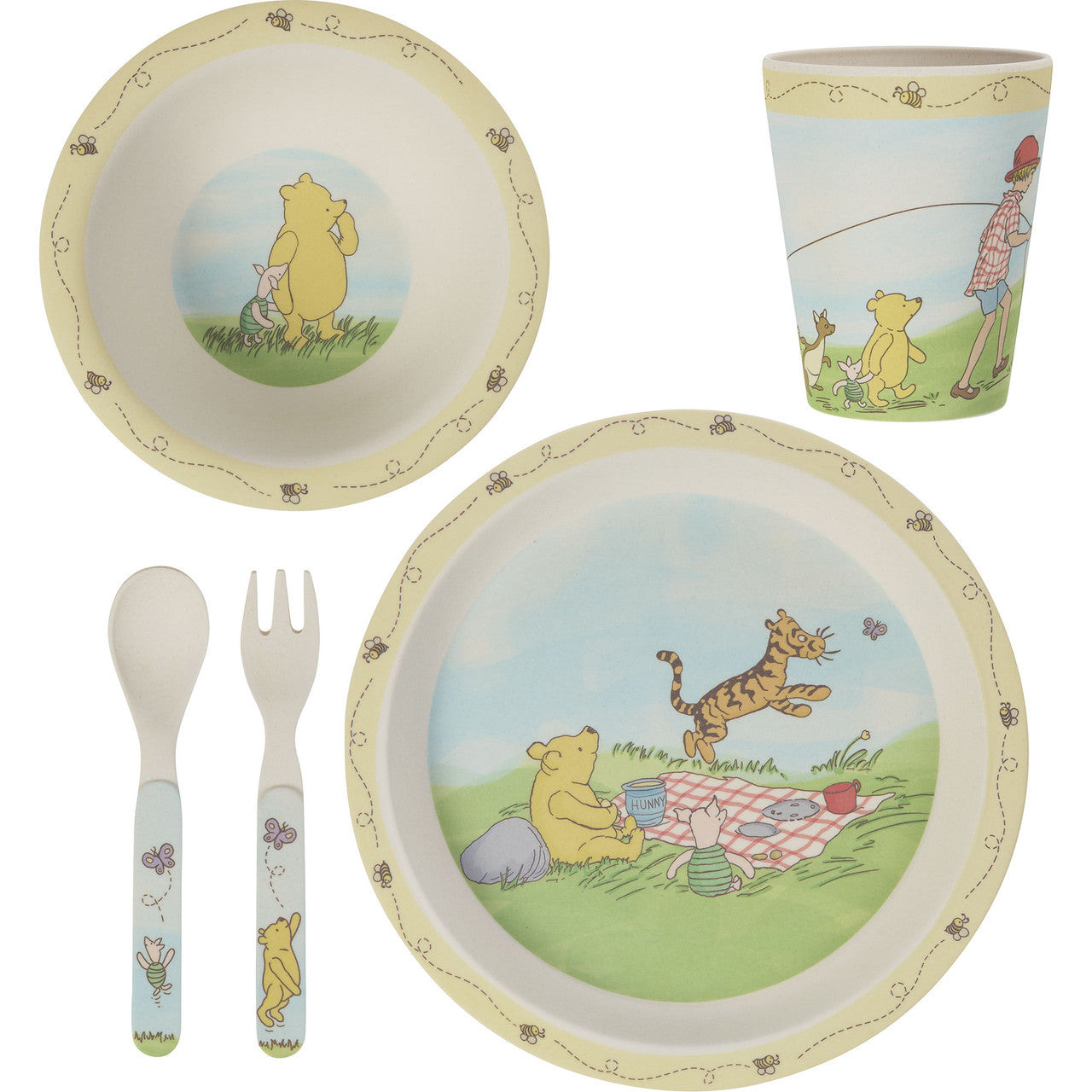 5-Piece Classic Pooh Mealtime Gift Set - Image