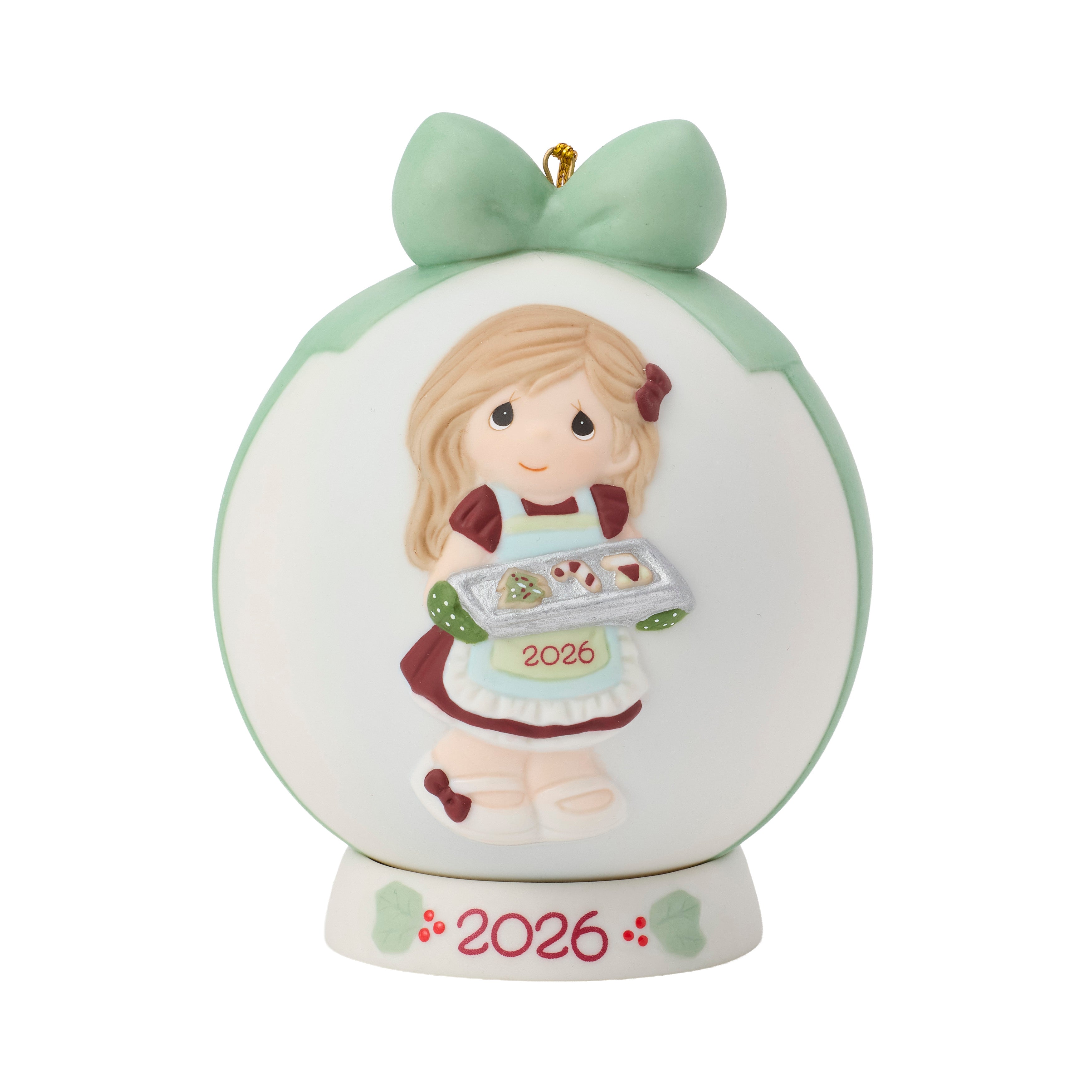 Baking Sweet Memories 2026 Dated Girl Ball Ornament