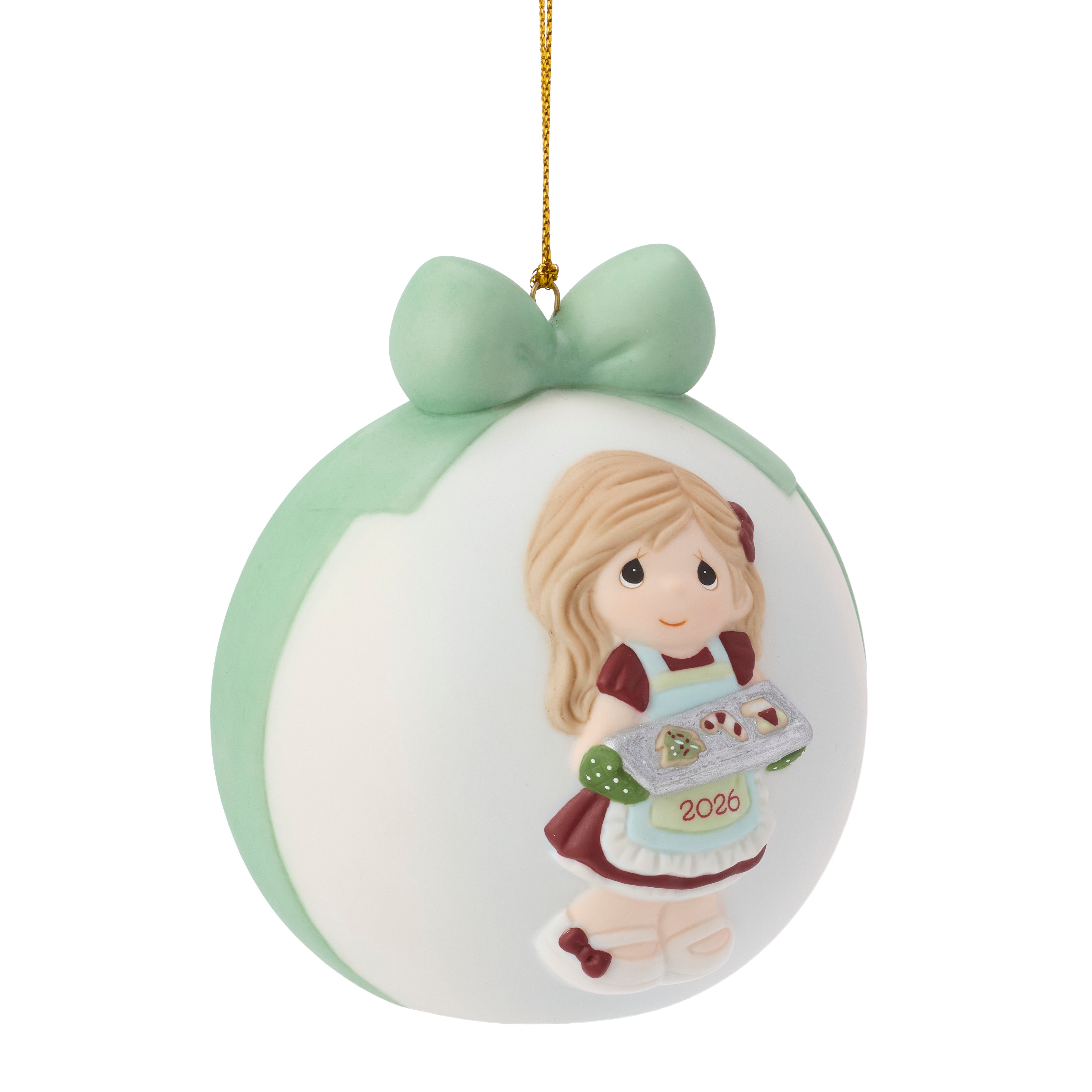 Baking Sweet Memories 2026 Dated Girl Ball Ornament