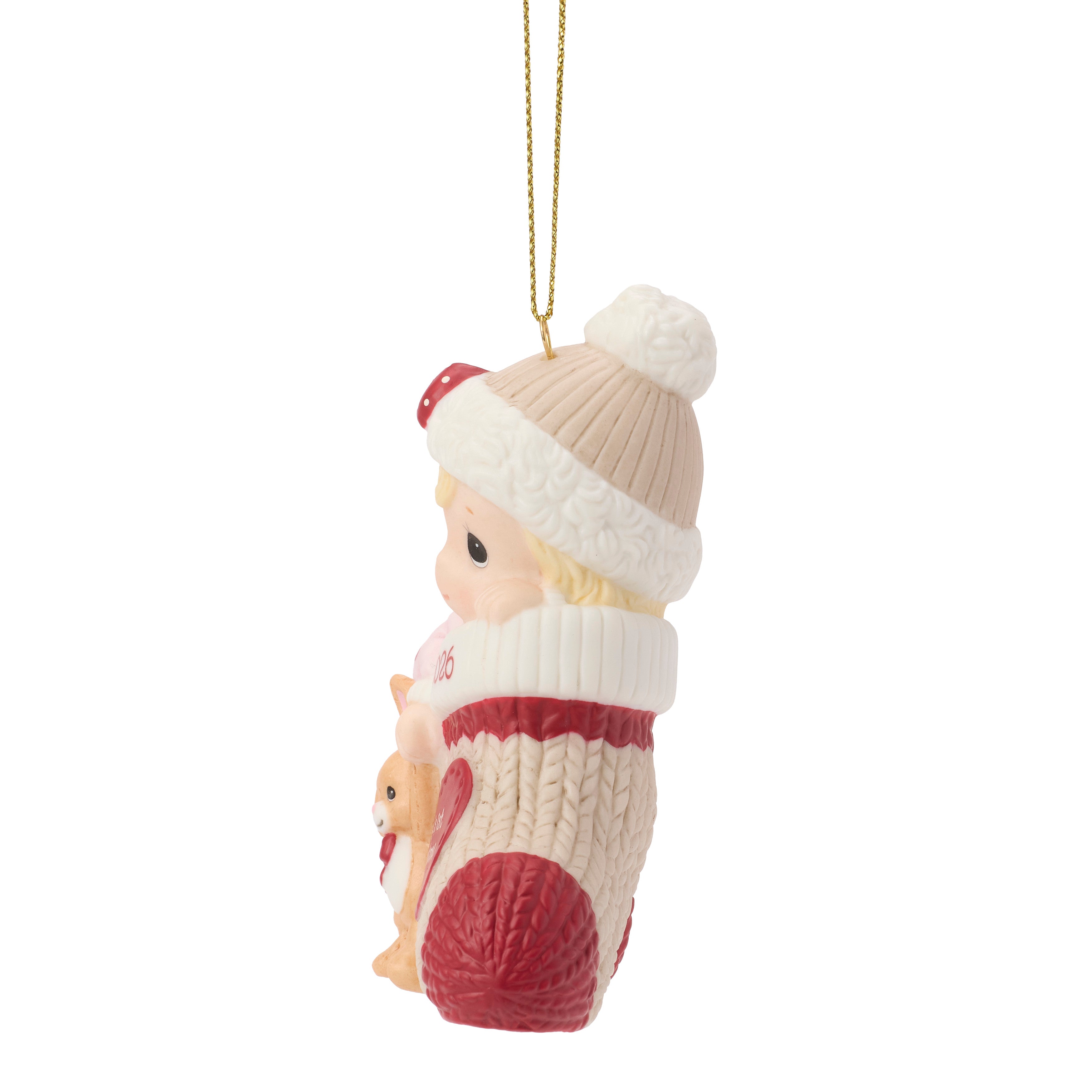 Baby's First Christmas 2026 Dated Baby Girl Ornament