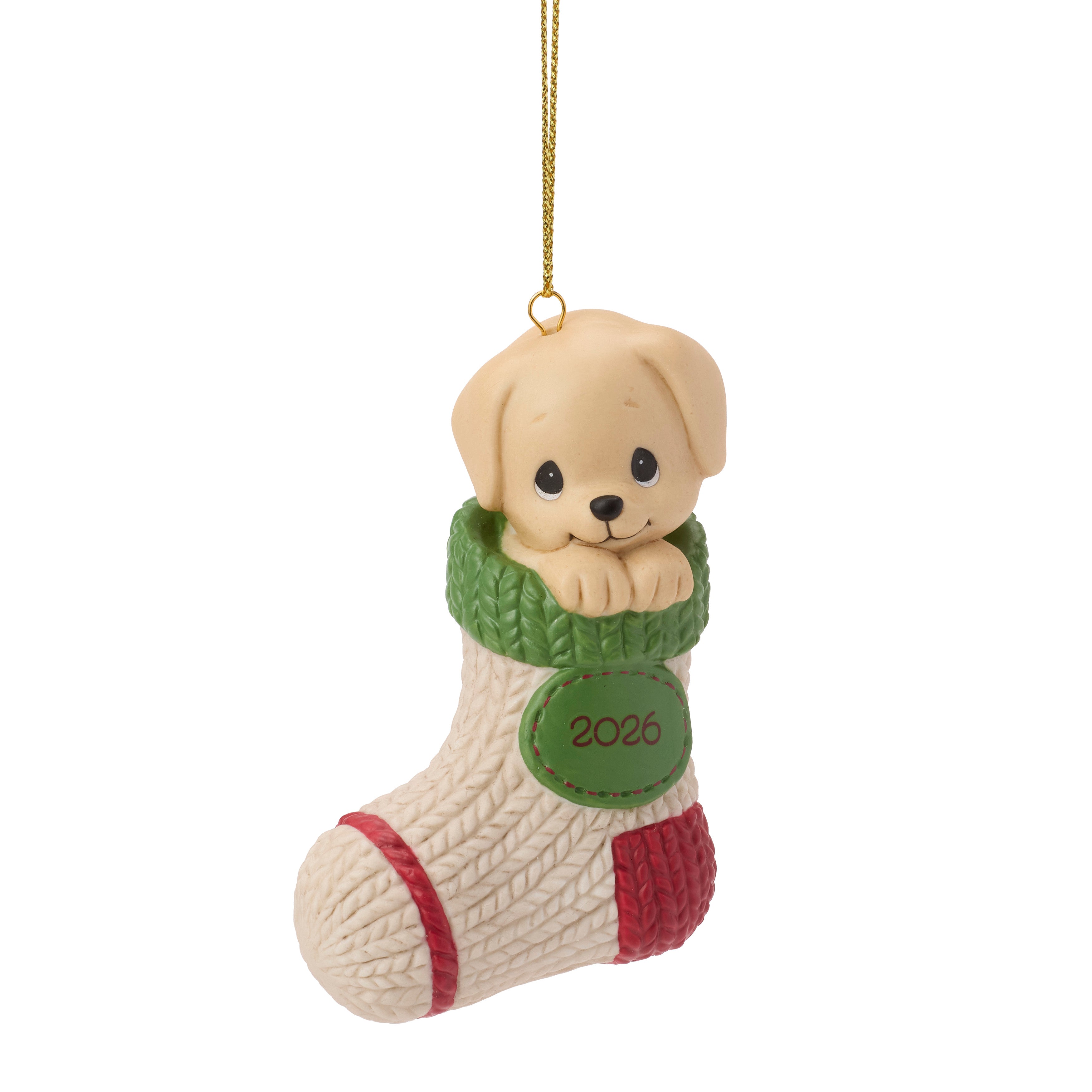 Paw-fectly Cozy Christmas 2026 Dated Dog Ornament