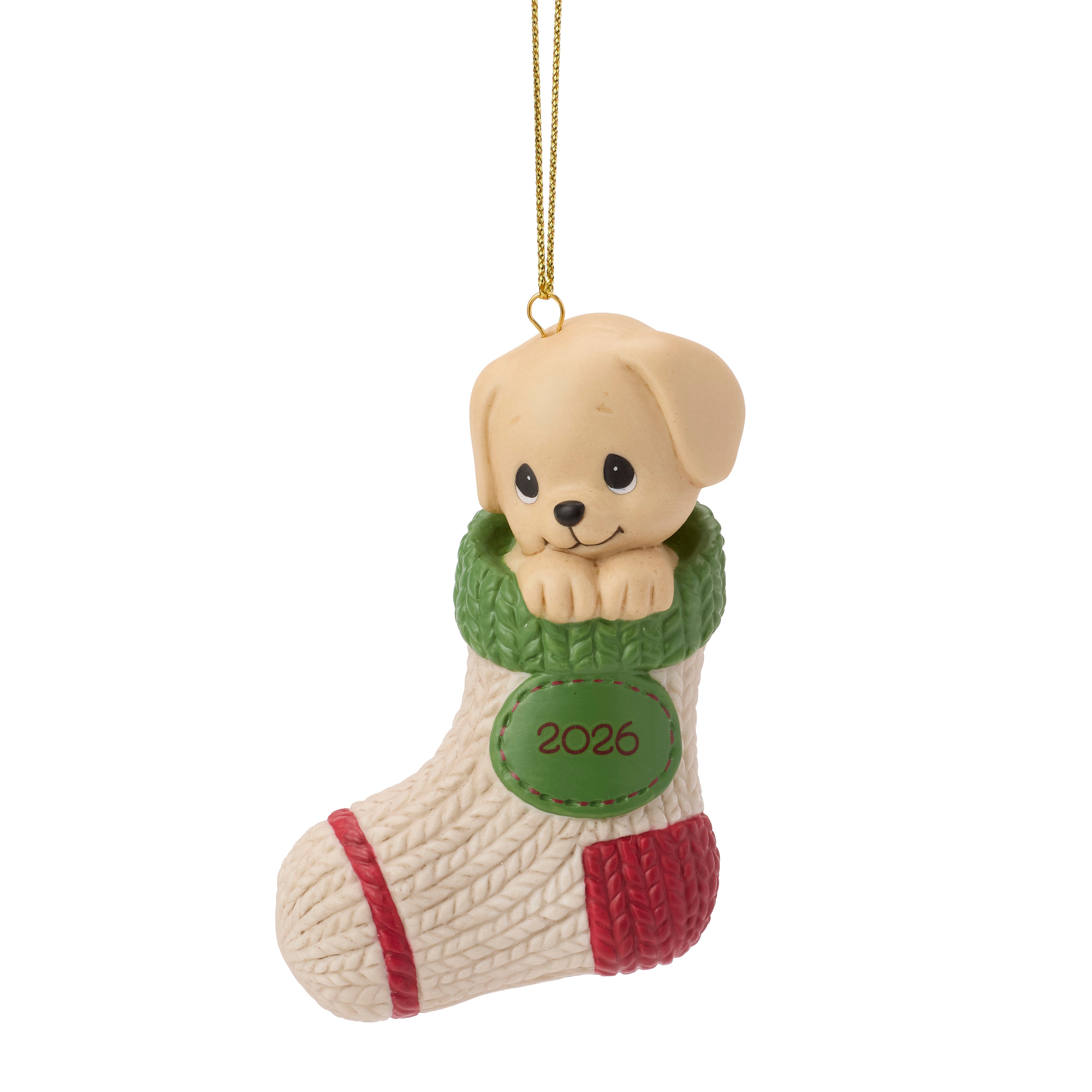 Paw-fectly Cozy Christmas 2026 Dated Dog Ornament