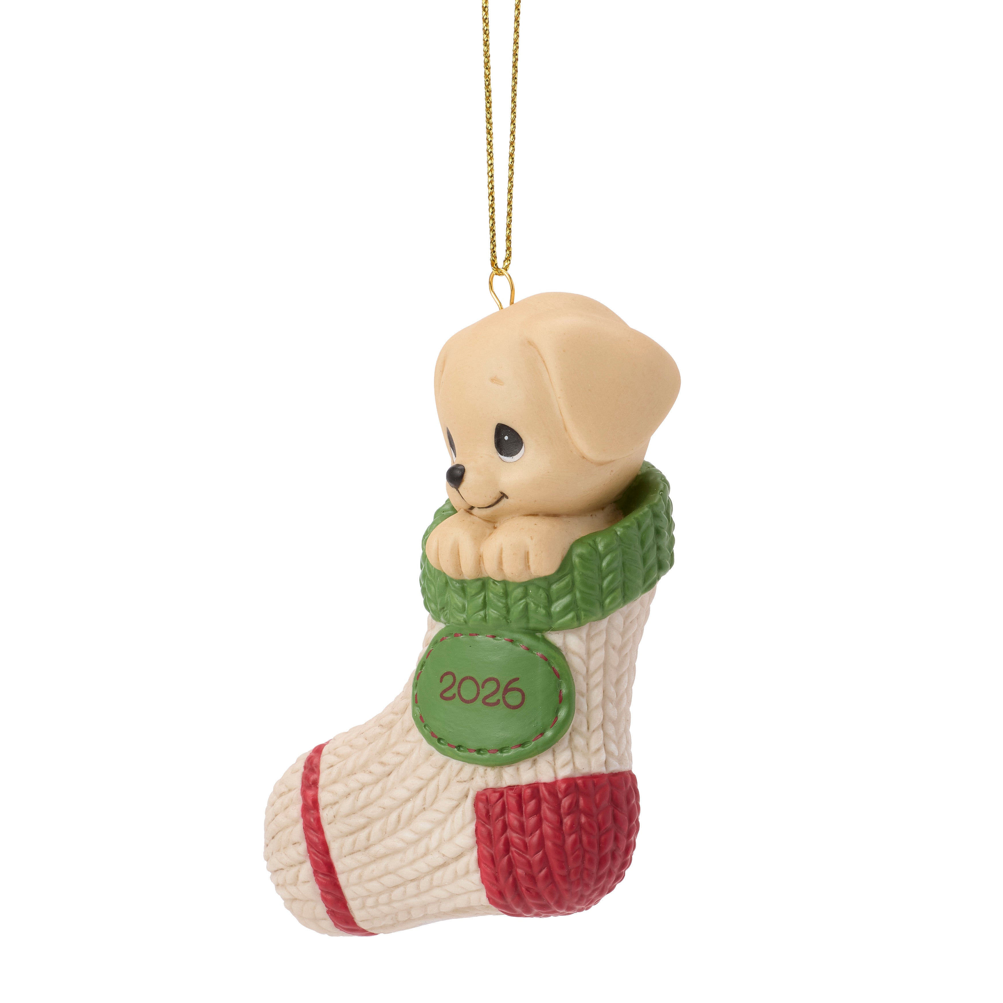 Paw-fectly Cozy Christmas 2026 Dated Dog Ornament