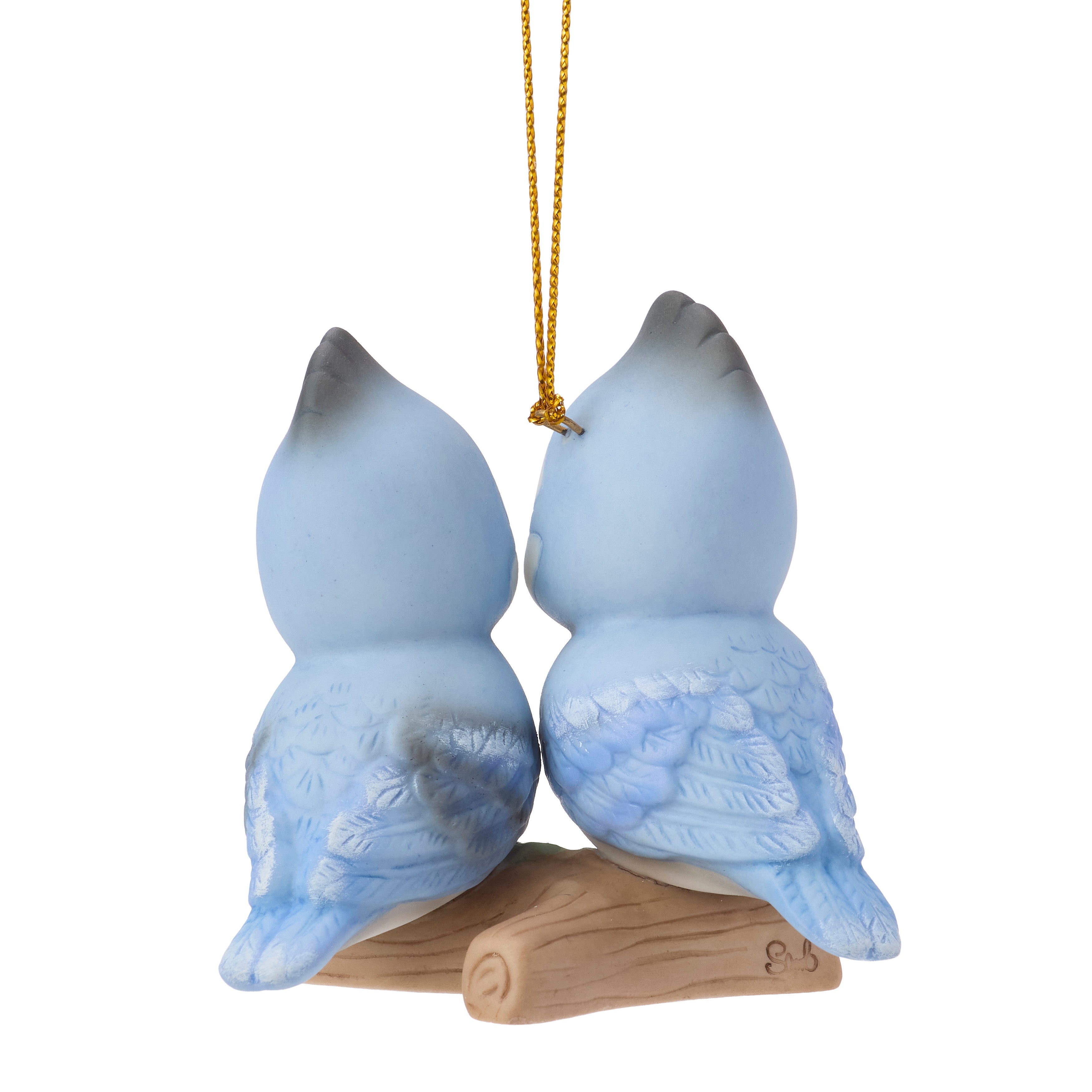 Christmas Is Cozier With You Blue Jay Couple Ornament