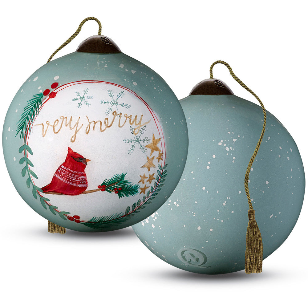 Very Merry Cardinal Ornament - Image